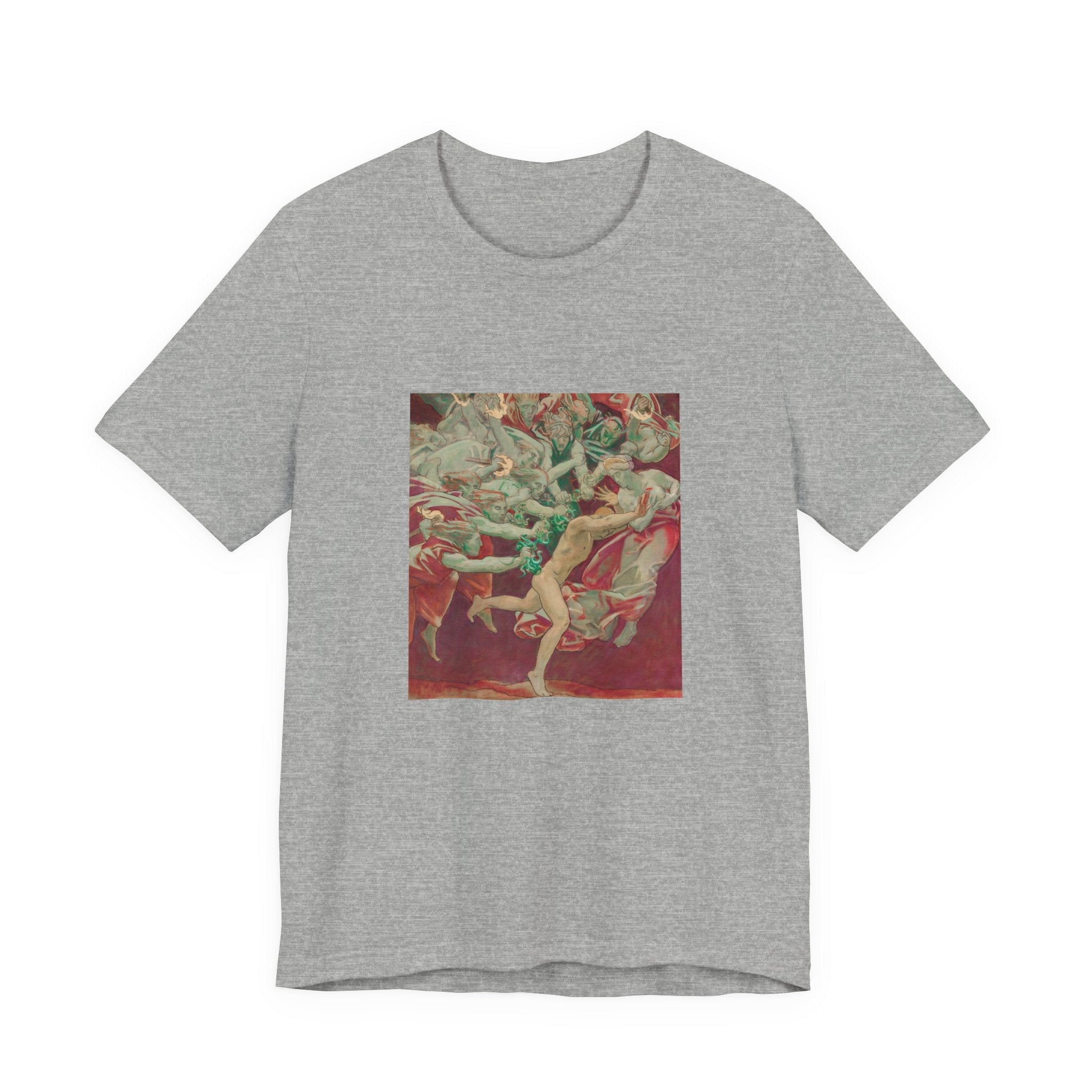 Masters of Art John Singer Sargent Orestes and the Furies Unisex Jersey Short Sleeve T-Shirt - POPvault