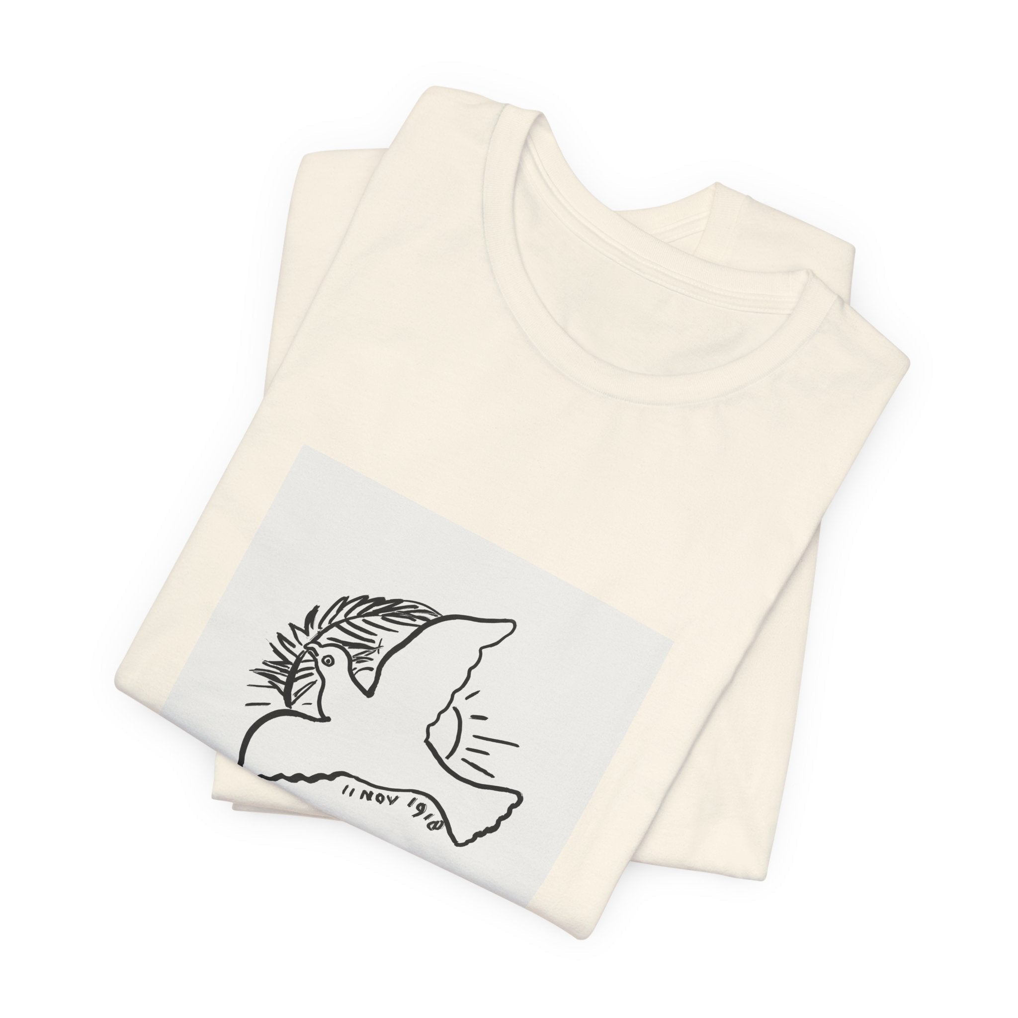 Masters of Art Leo Gestel Peace Dove Unisex Jersey Short Sleeve T-Shirt - POPvault