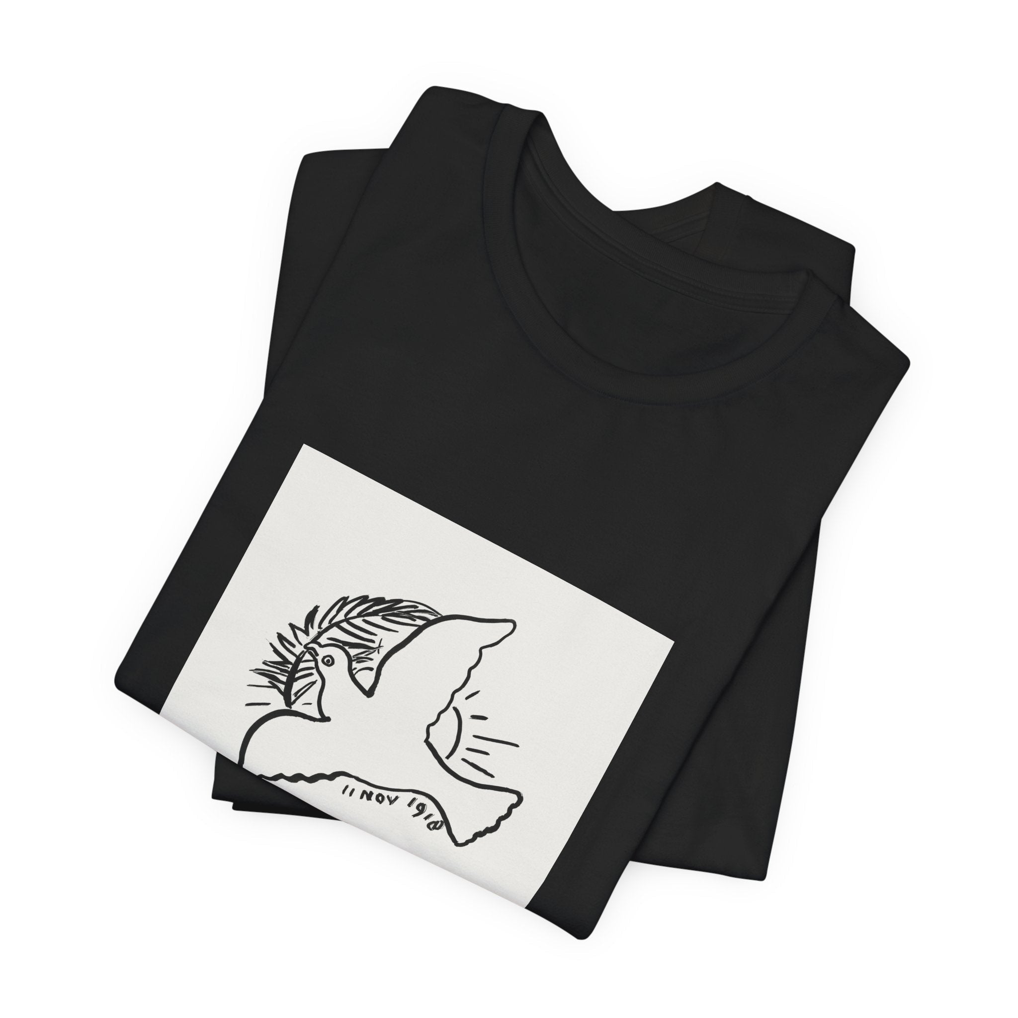 Masters of Art Leo Gestel Peace Dove Unisex Jersey Short Sleeve T-Shirt - POPvault