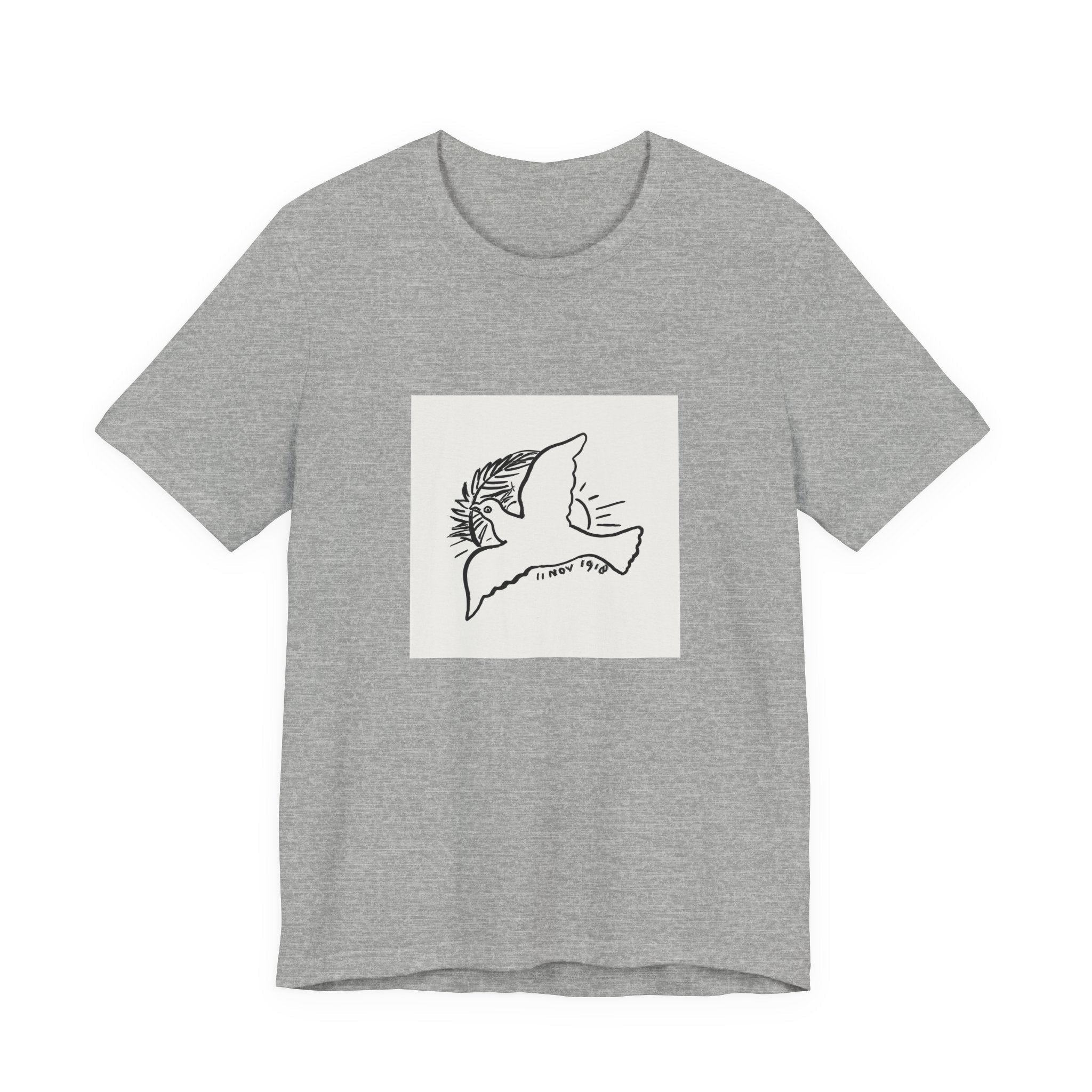 Masters of Art Leo Gestel Peace Dove Unisex Jersey Short Sleeve T-Shirt - POPvault