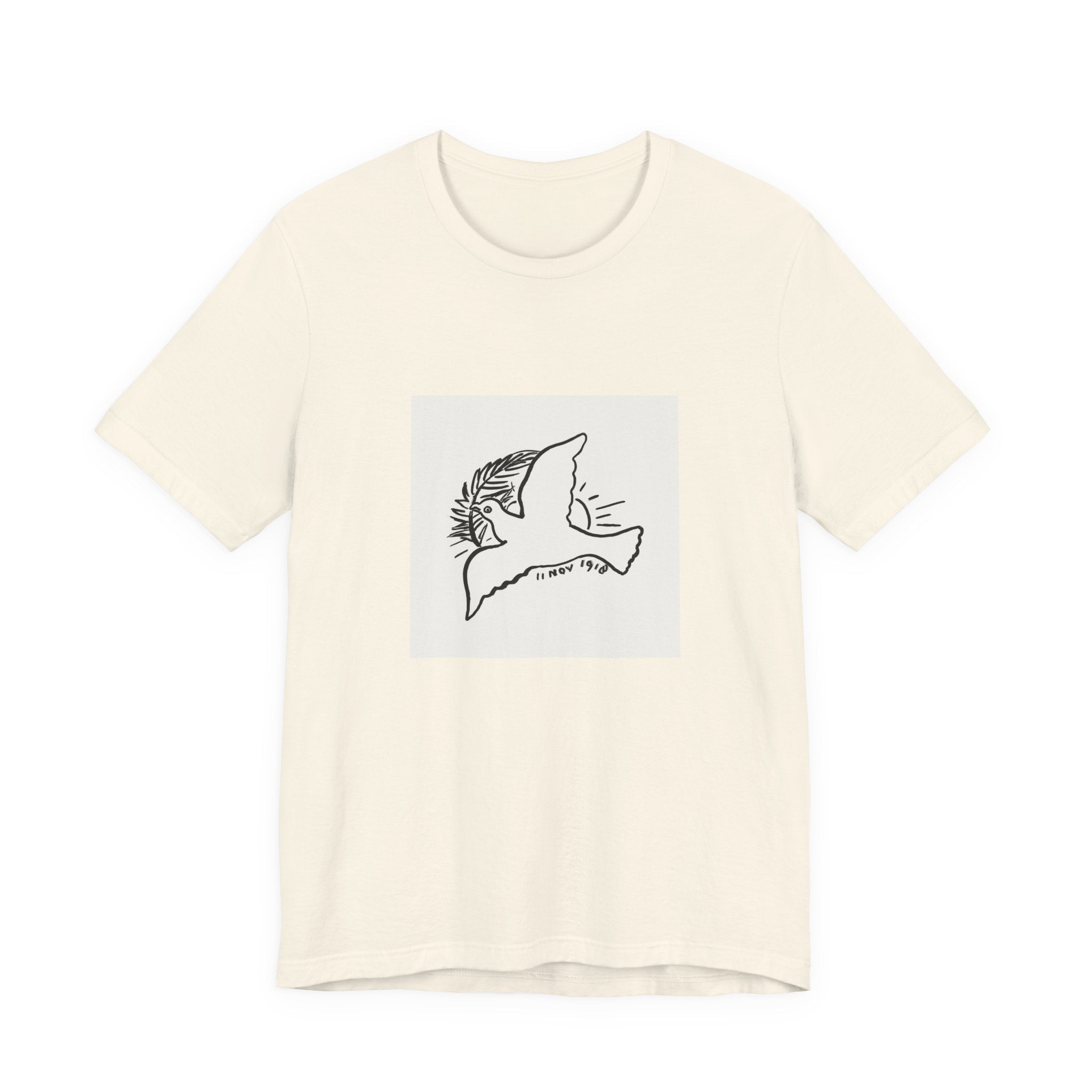 Masters of Art Leo Gestel Peace Dove Unisex Jersey Short Sleeve T-Shirt - POPvault