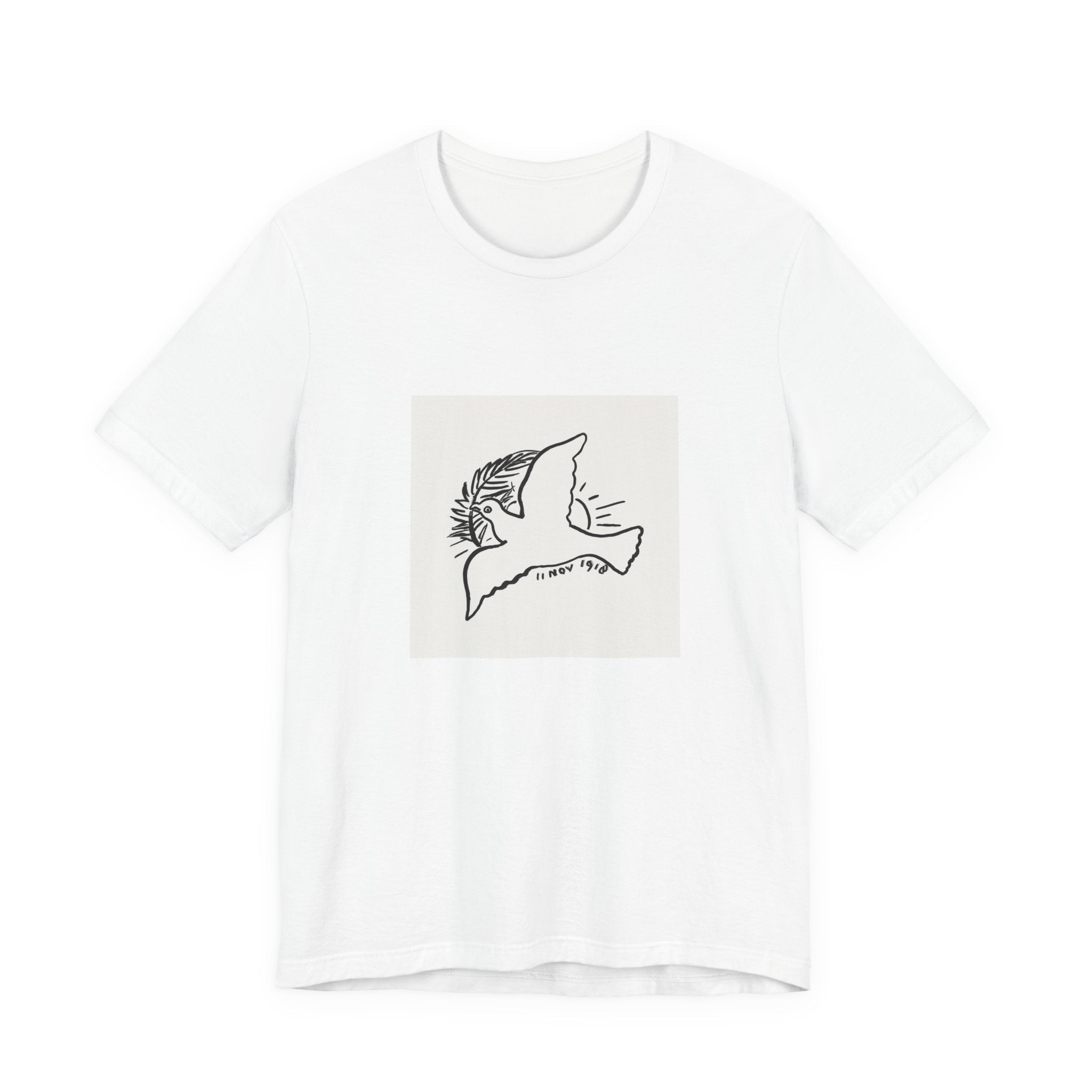 Masters of Art Leo Gestel Peace Dove Unisex Jersey Short Sleeve T-Shirt - POPvault