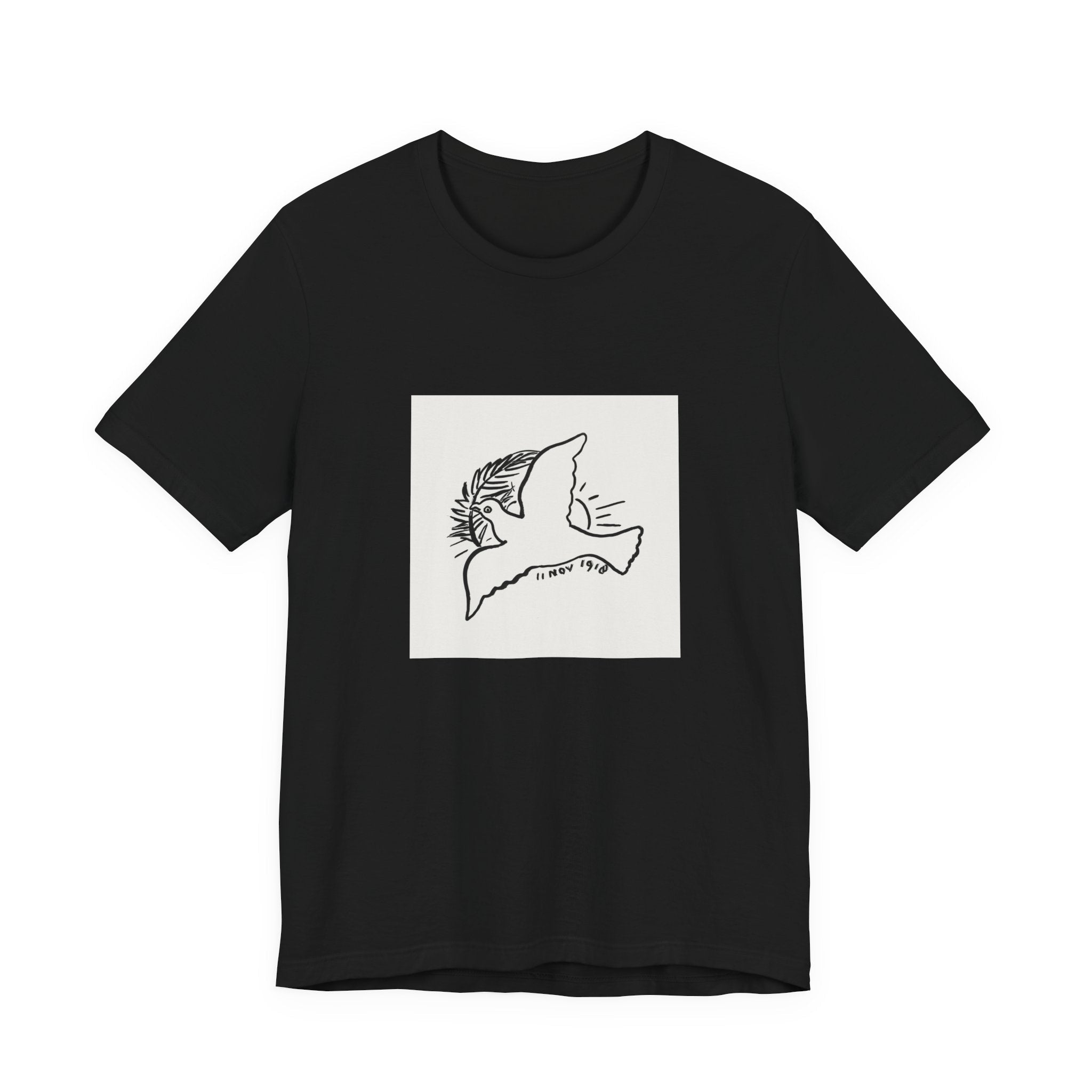 Masters of Art Leo Gestel Peace Dove Unisex Jersey Short Sleeve T-Shirt - POPvault