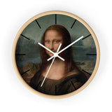 Masters of Art Leonardo da Vinci Mona Lisa del Giocondo Premium Wall Clock - POPvault