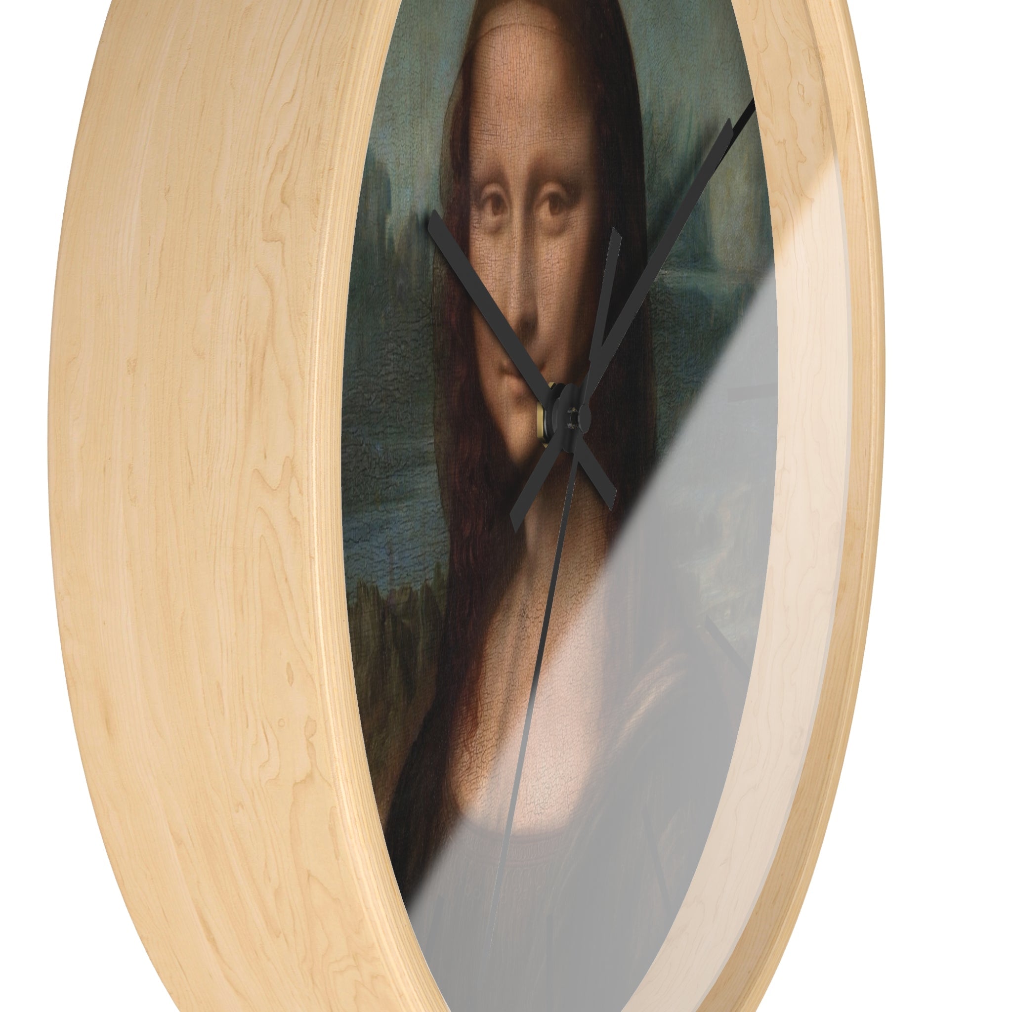 Masters of Art Leonardo da Vinci Mona Lisa del Giocondo Premium Wall Clock - POPvault