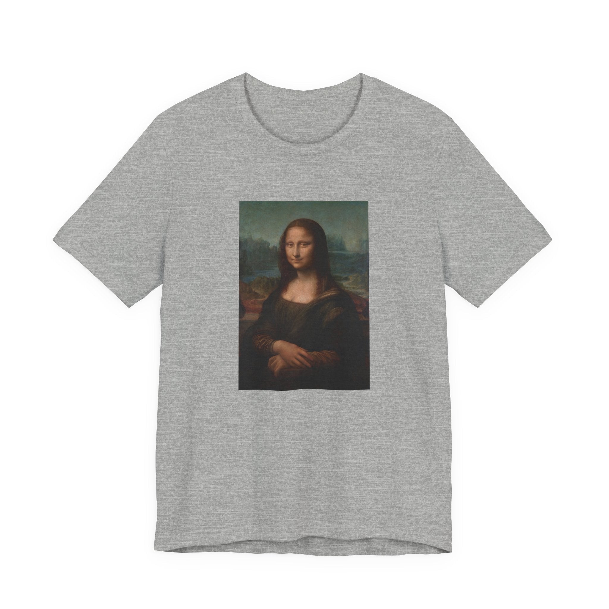 Masters of Art Leonardo da Vinci Mona Lisa del Giocondo Unisex Jersey Short Sleeve T-Shirt - POPvault