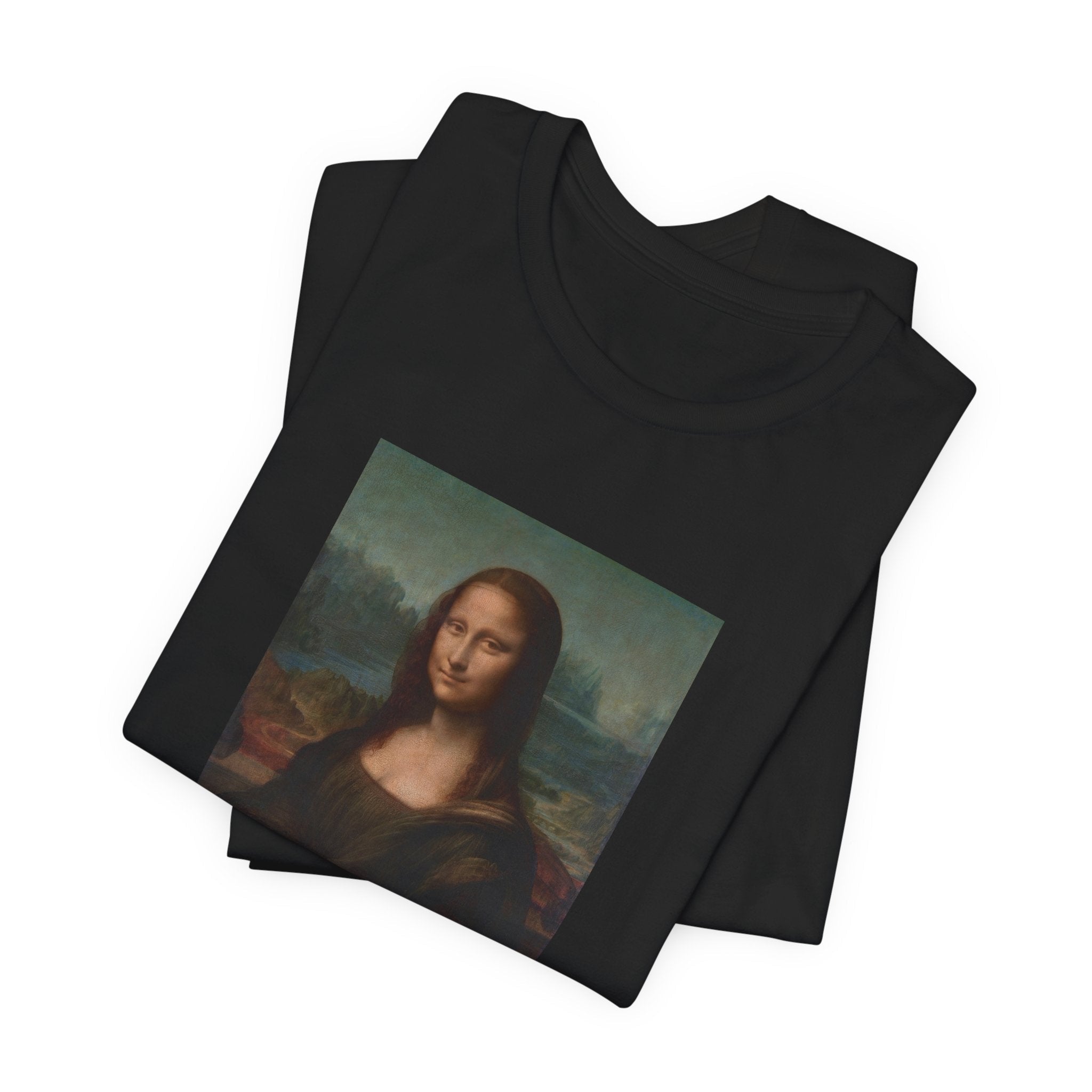 Masters of Art Leonardo da Vinci Mona Lisa del Giocondo Unisex Jersey Short Sleeve T-Shirt - POPvault