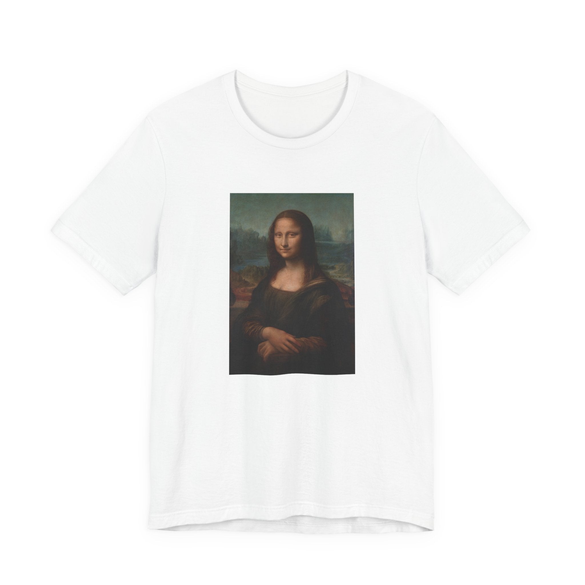 Masters of Art Leonardo da Vinci Mona Lisa del Giocondo Unisex Jersey Short Sleeve T-Shirt - POPvault