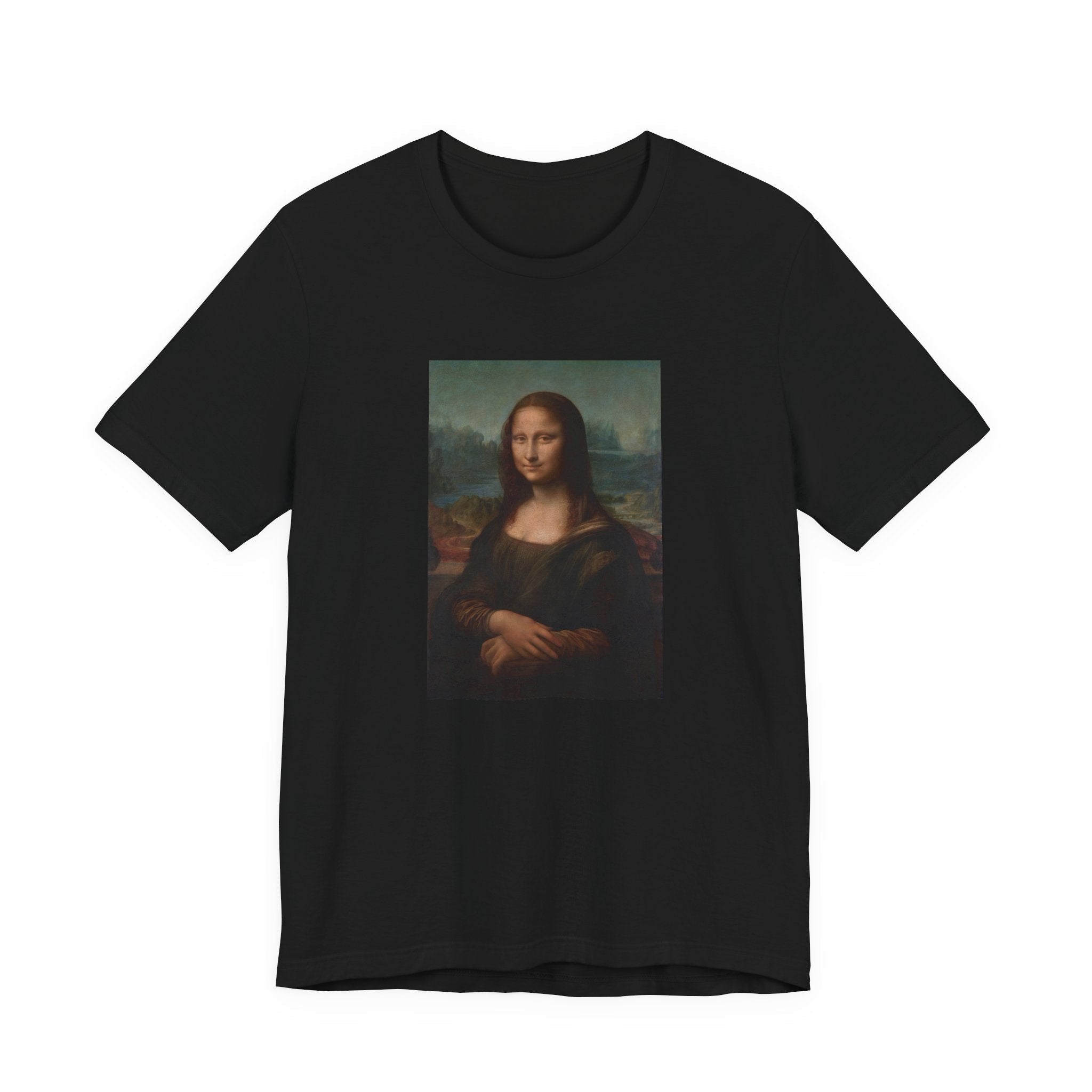 Masters of Art Leonardo da Vinci Mona Lisa del Giocondo Unisex Jersey Short Sleeve T-Shirt - POPvault
