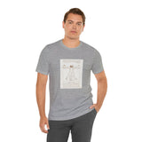 Masters of Art Leonardo da Vinci Vitruvian Man Unisex Jersey Short Sleeve T-Shirt - POPvault