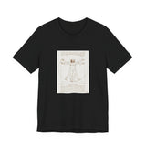 Masters of Art Leonardo da Vinci Vitruvian Man Unisex Jersey Short Sleeve T-Shirt - POPvault
