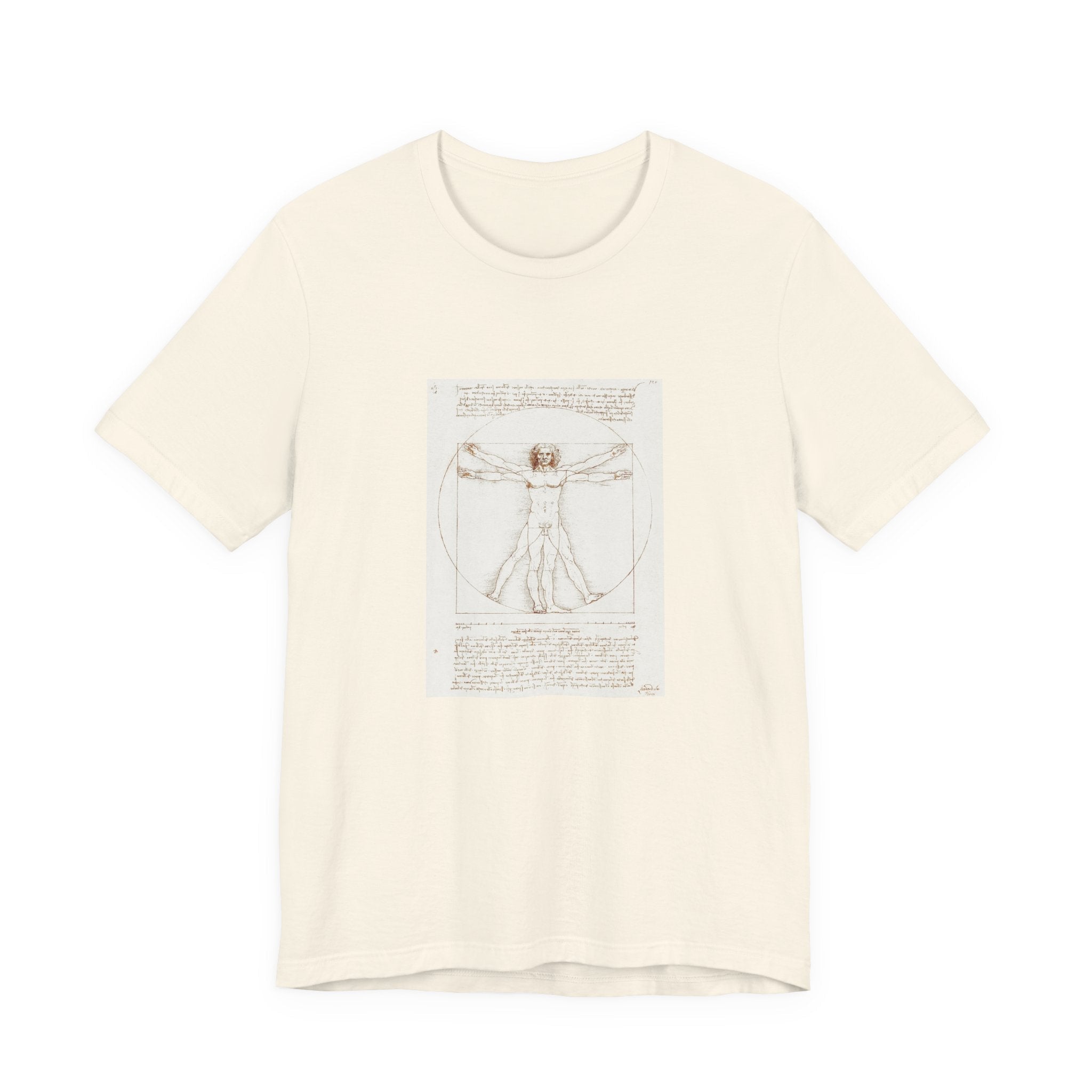 Masters of Art Leonardo da Vinci Vitruvian Man Unisex Jersey Short Sleeve T-Shirt - POPvault