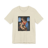 Masters of Art Leonardo da Vinci's Madonna Litta Unisex Jersey Short Sleeve T-Shirt - POPvault