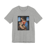 Masters of Art Leonardo da Vinci's Madonna Litta Unisex Jersey Short Sleeve T-Shirt - POPvault