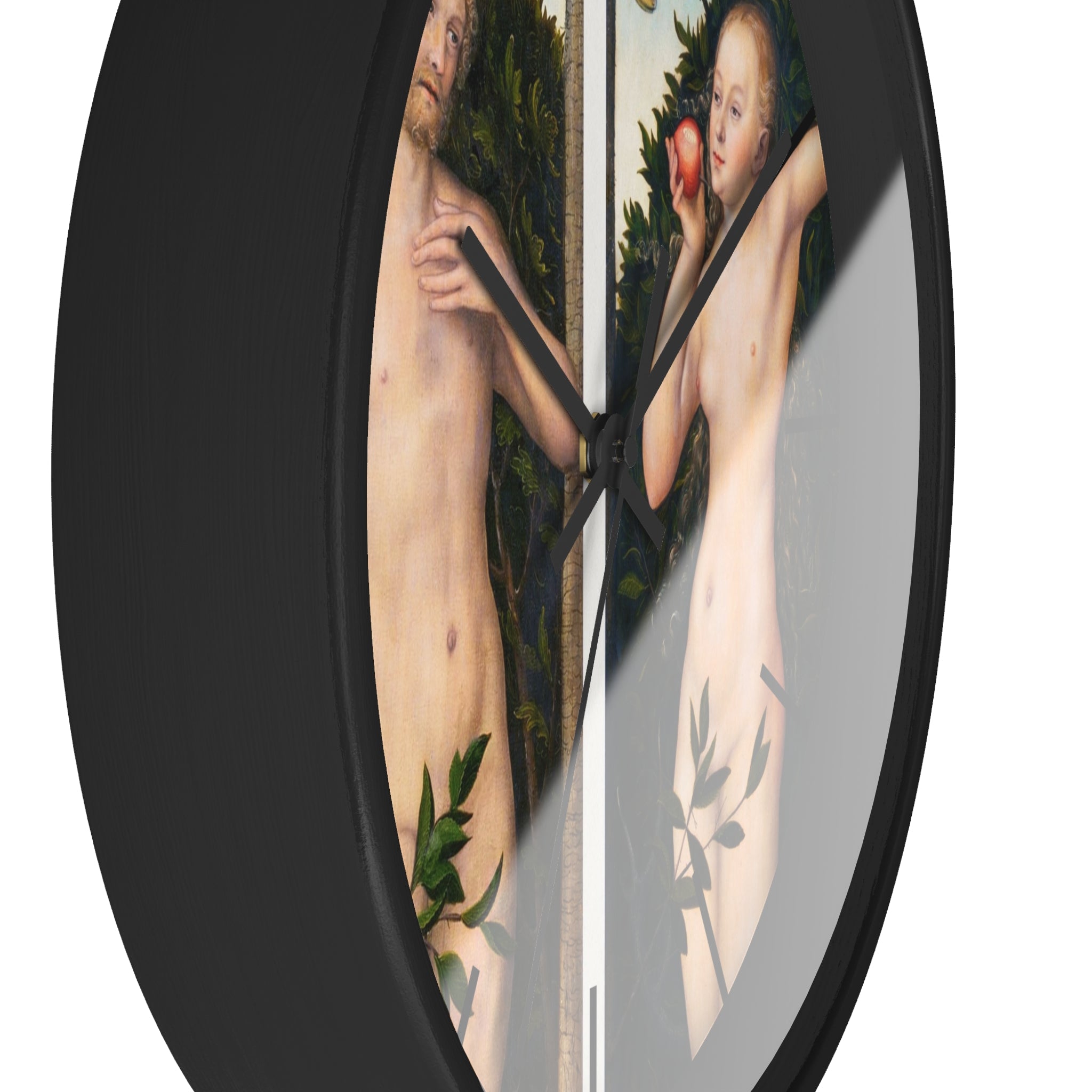 Masters of Art Lucas Cranach Adam and Eve Premium Wall Clock - POPvault