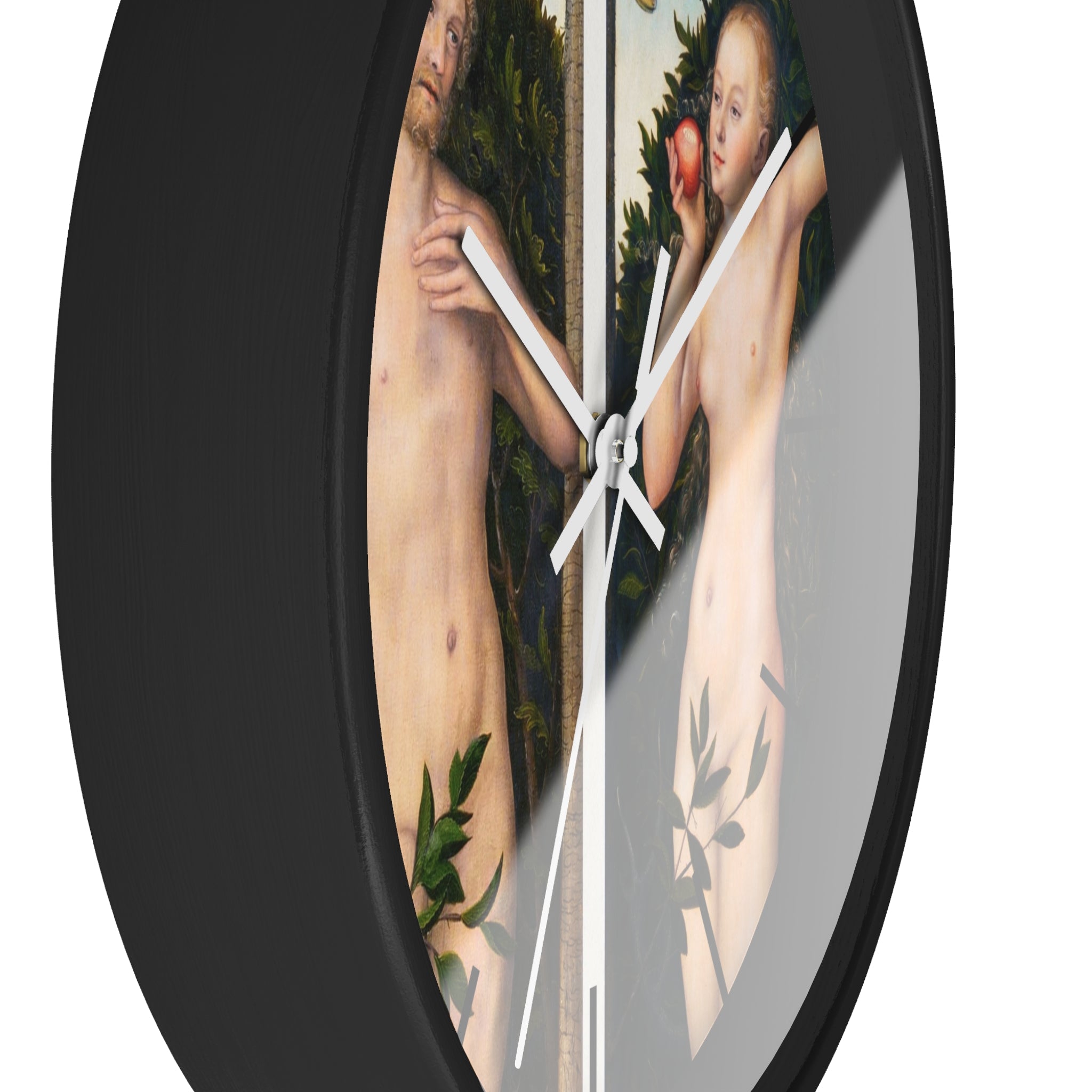 Masters of Art Lucas Cranach Adam and Eve Premium Wall Clock - POPvault
