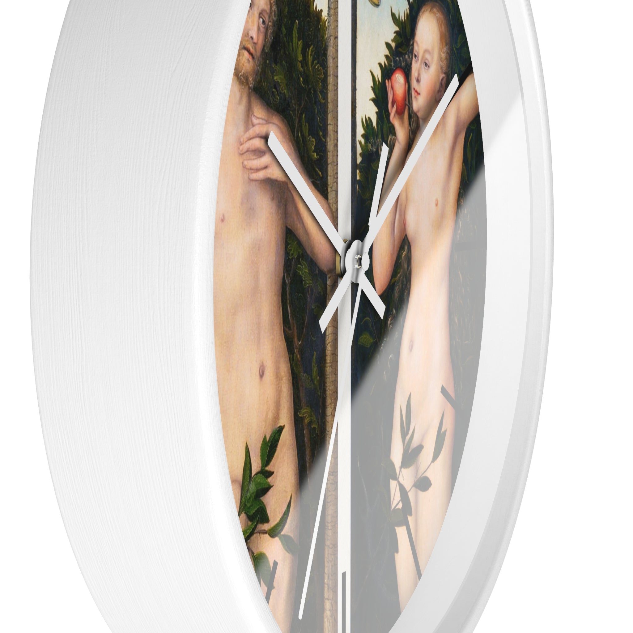 Masters of Art Lucas Cranach Adam and Eve Premium Wall Clock - POPvault