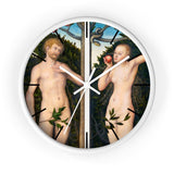 Masters of Art Lucas Cranach Adam and Eve Premium Wall Clock - POPvault