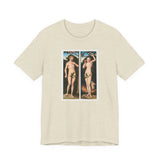 Masters of Art Lucas Cranach's Adam and Eve Unisex Jersey Short Sleeve T-Shirt - POPvault