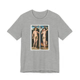 Masters of Art Lucas Cranach's Adam and Eve Unisex Jersey Short Sleeve T-Shirt - POPvault
