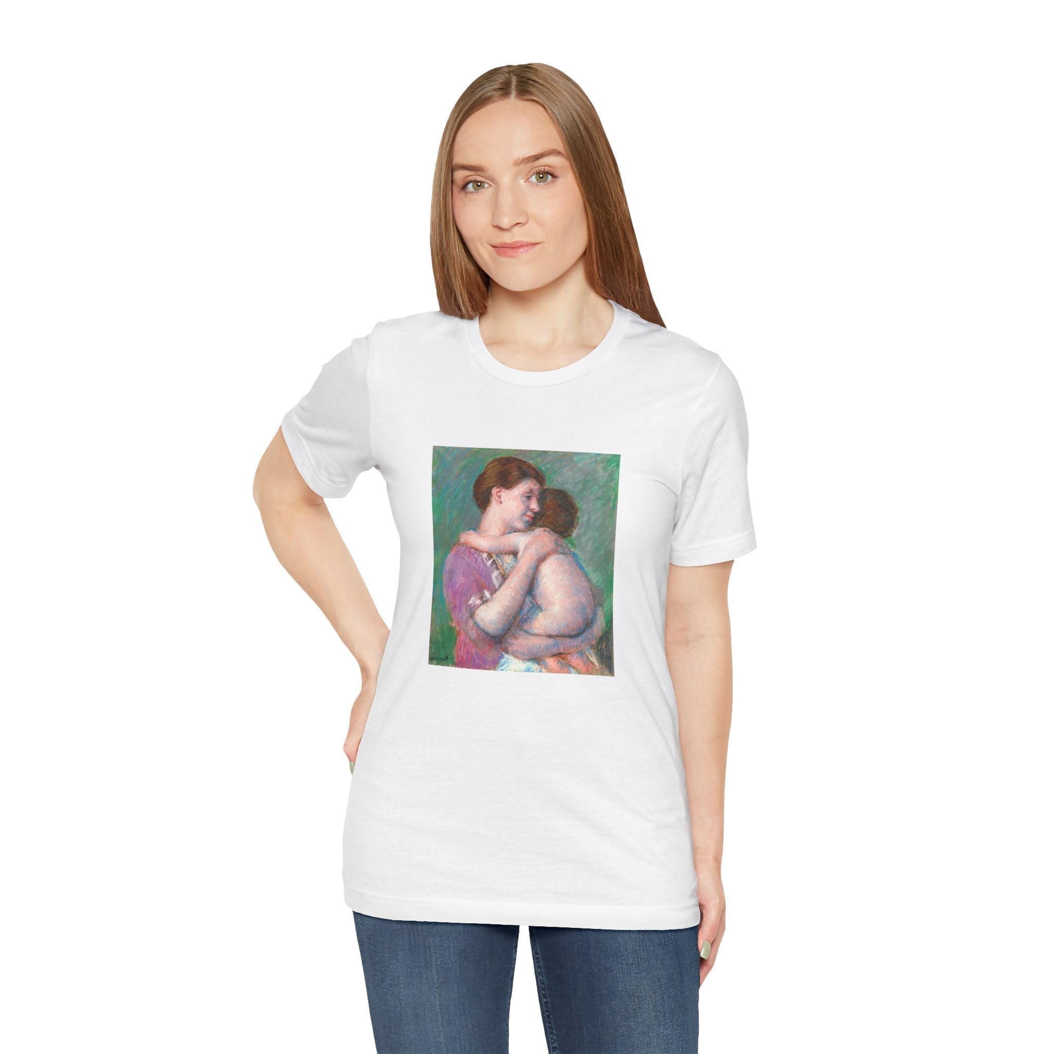 Masters of Art Mary Cassatt Mother and Child Unisex Jersey Short Sleeve T-Shirt - POPvault