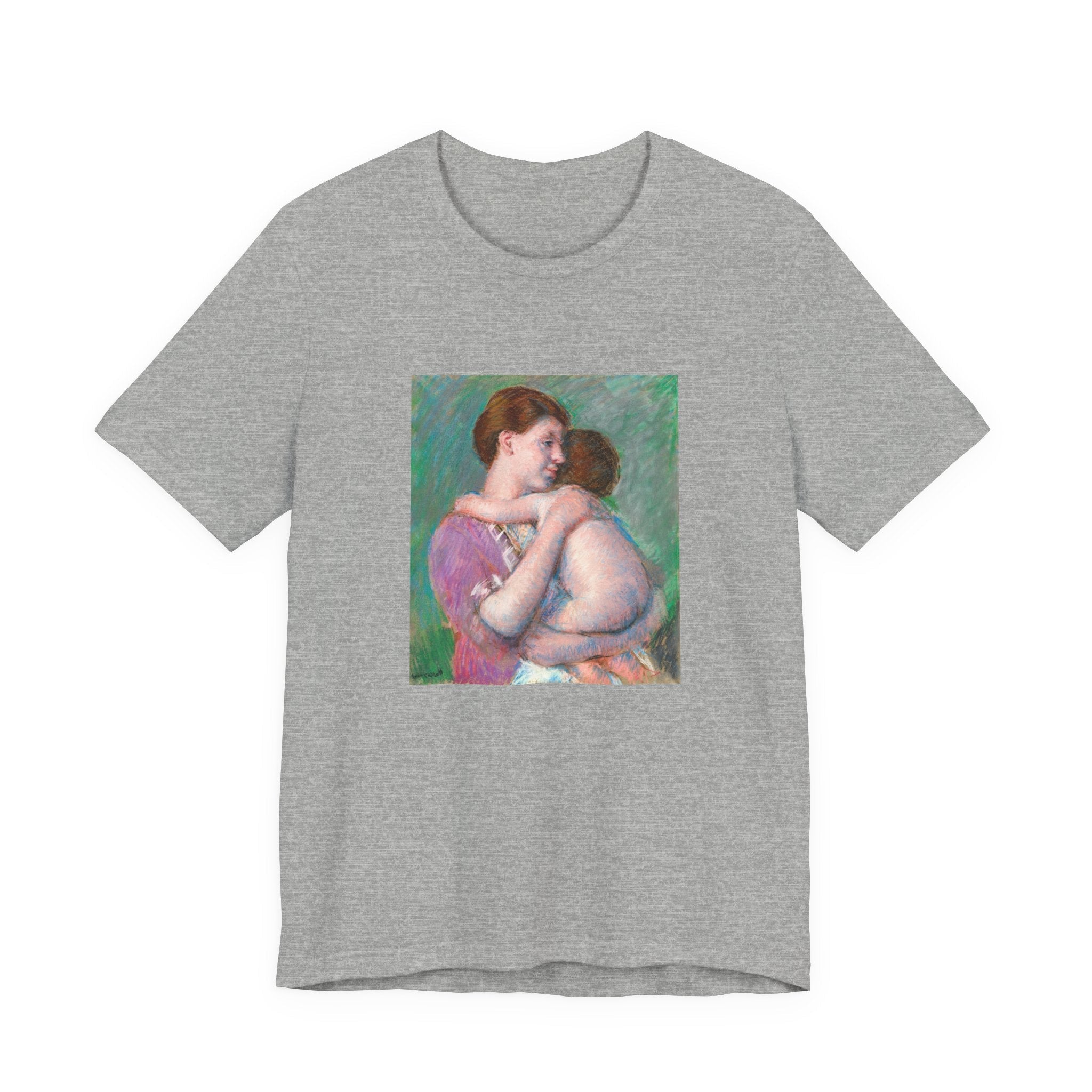 Masters of Art Mary Cassatt Mother and Child Unisex Jersey Short Sleeve T-Shirt - POPvault