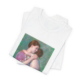 Masters of Art Mary Cassatt Mother and Child Unisex Jersey Short Sleeve T-Shirt - POPvault