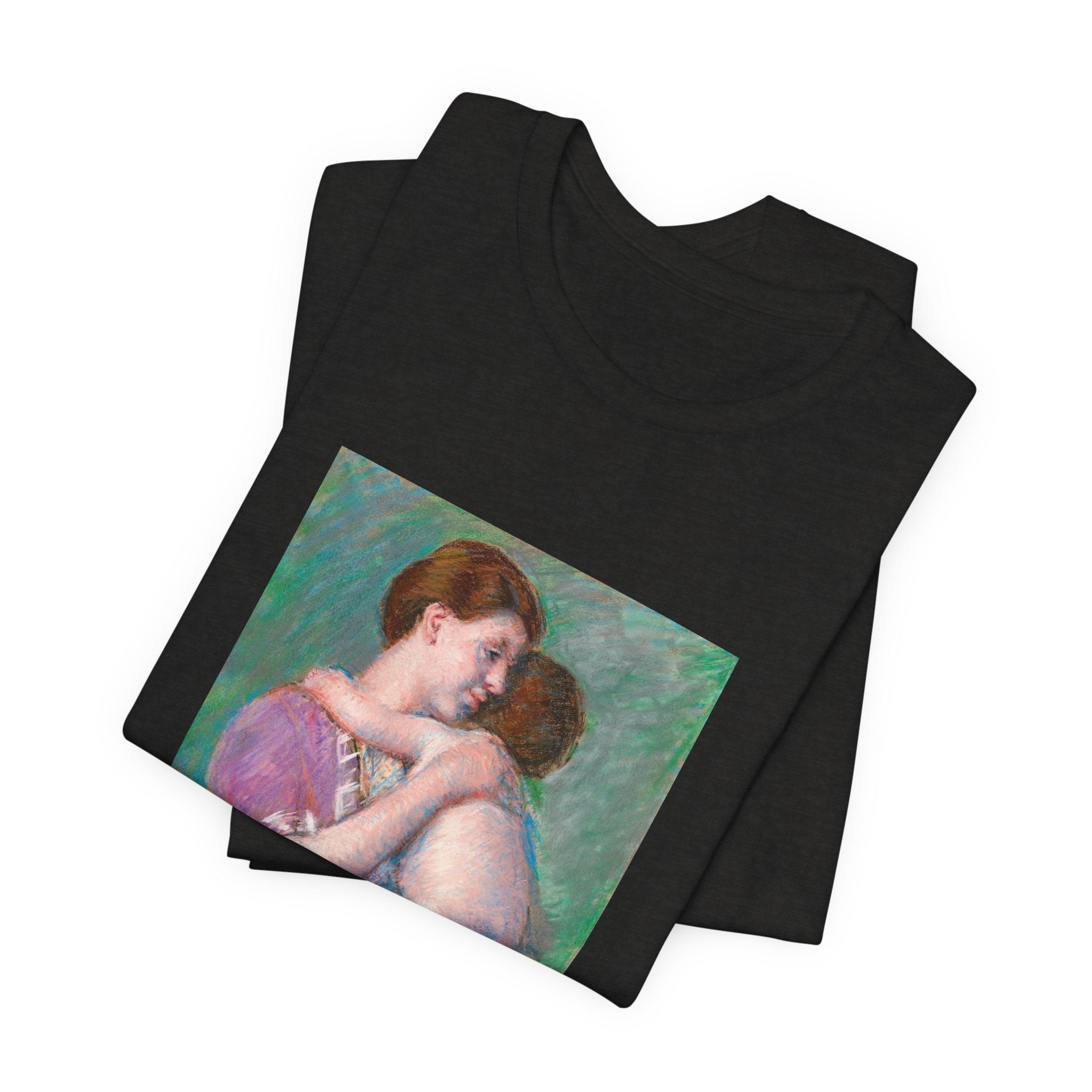 Masters of Art Mary Cassatt Mother and Child Unisex Jersey Short Sleeve T-Shirt - POPvault