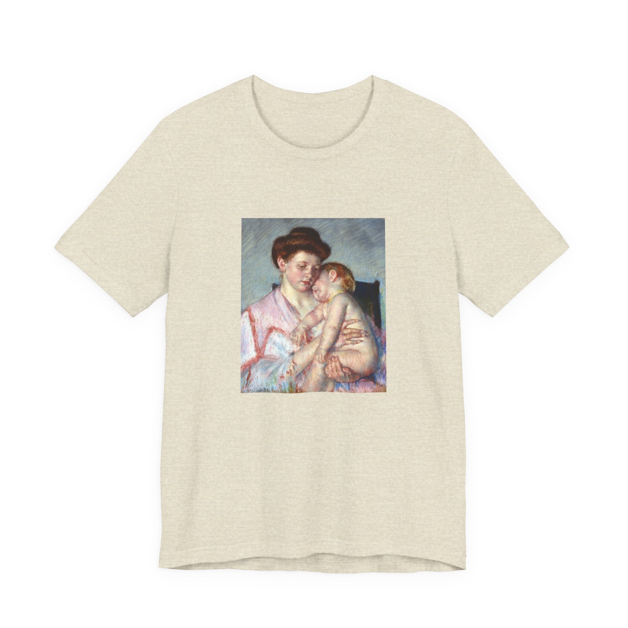 Masters of Art Mary Cassatt Sleepy Baby Unisex Jersey Short Sleeve T-Shirt - POPvault