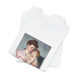 Masters of Art Mary Cassatt Sleepy Baby Unisex Jersey Short Sleeve T-Shirt - POPvault