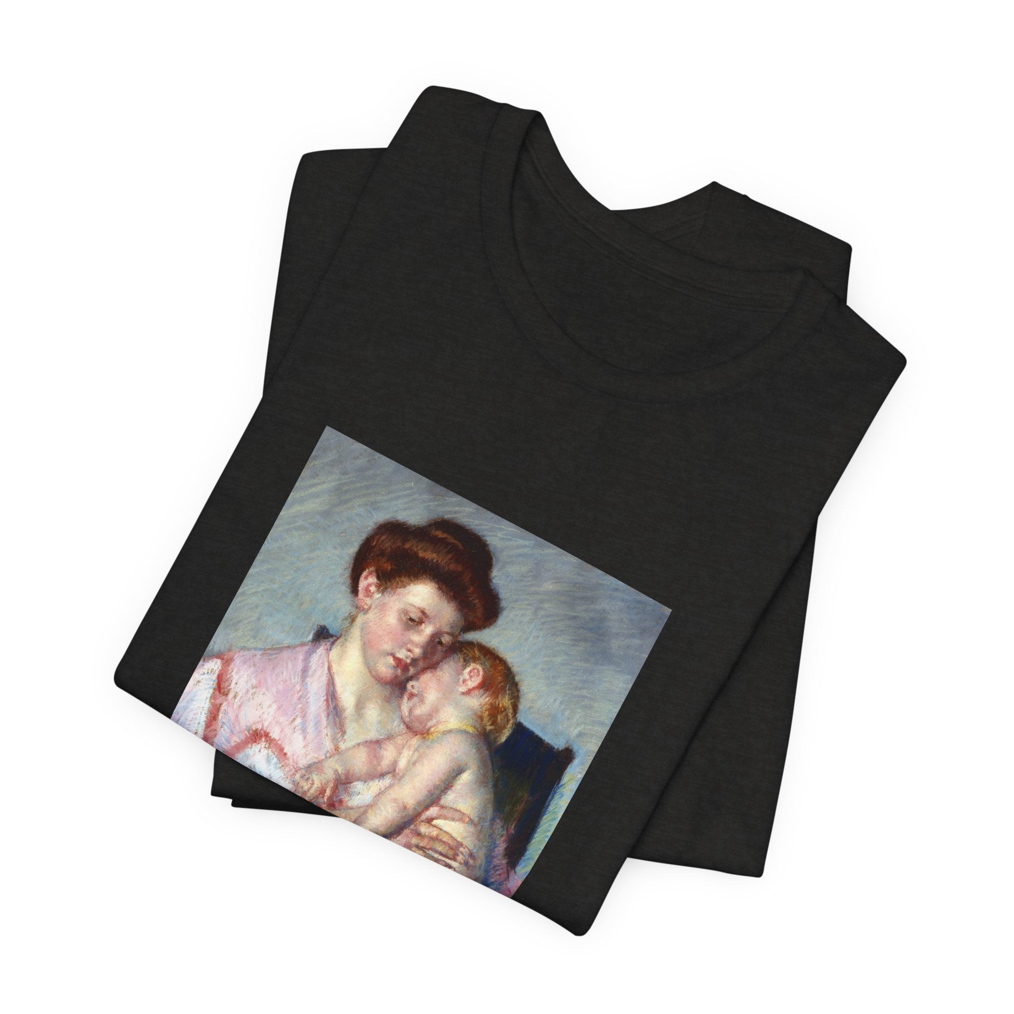 Masters of Art Mary Cassatt Sleepy Baby Unisex Jersey Short Sleeve T-Shirt - POPvault