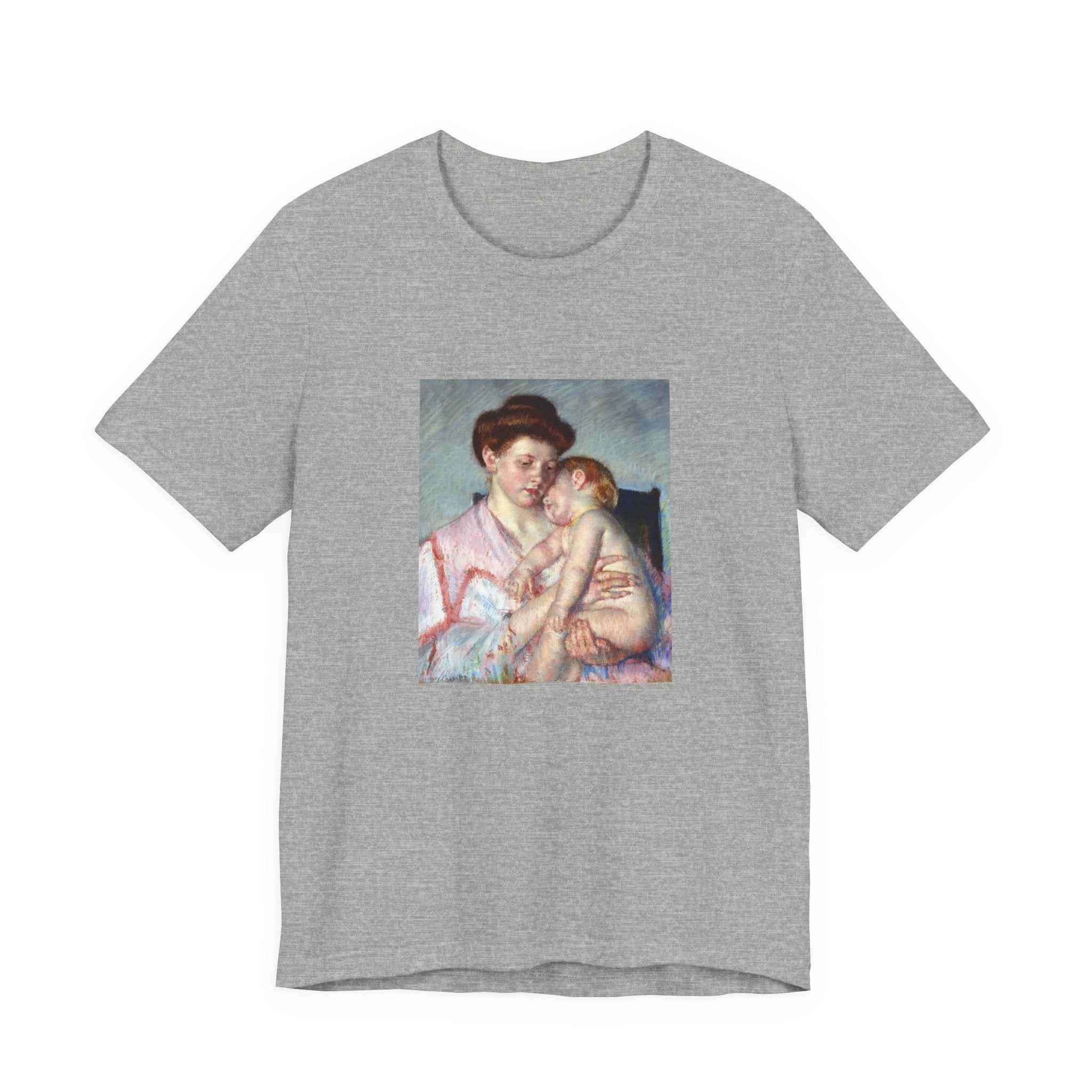Masters of Art Mary Cassatt Sleepy Baby Unisex Jersey Short Sleeve T-Shirt - POPvault