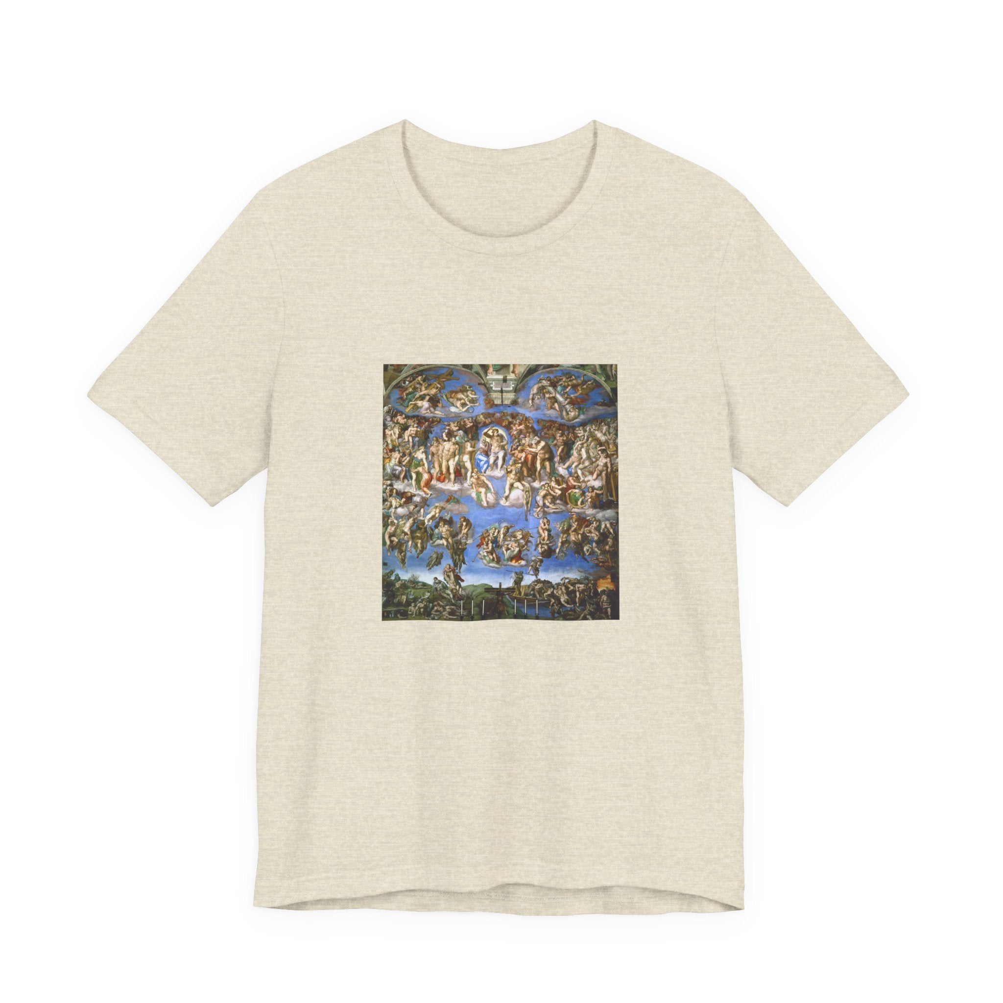Masters of Art Michelangelo Buonarroti's The Last Judgment Unisex Jersey Short Sleeve T-Shirt - POPvault