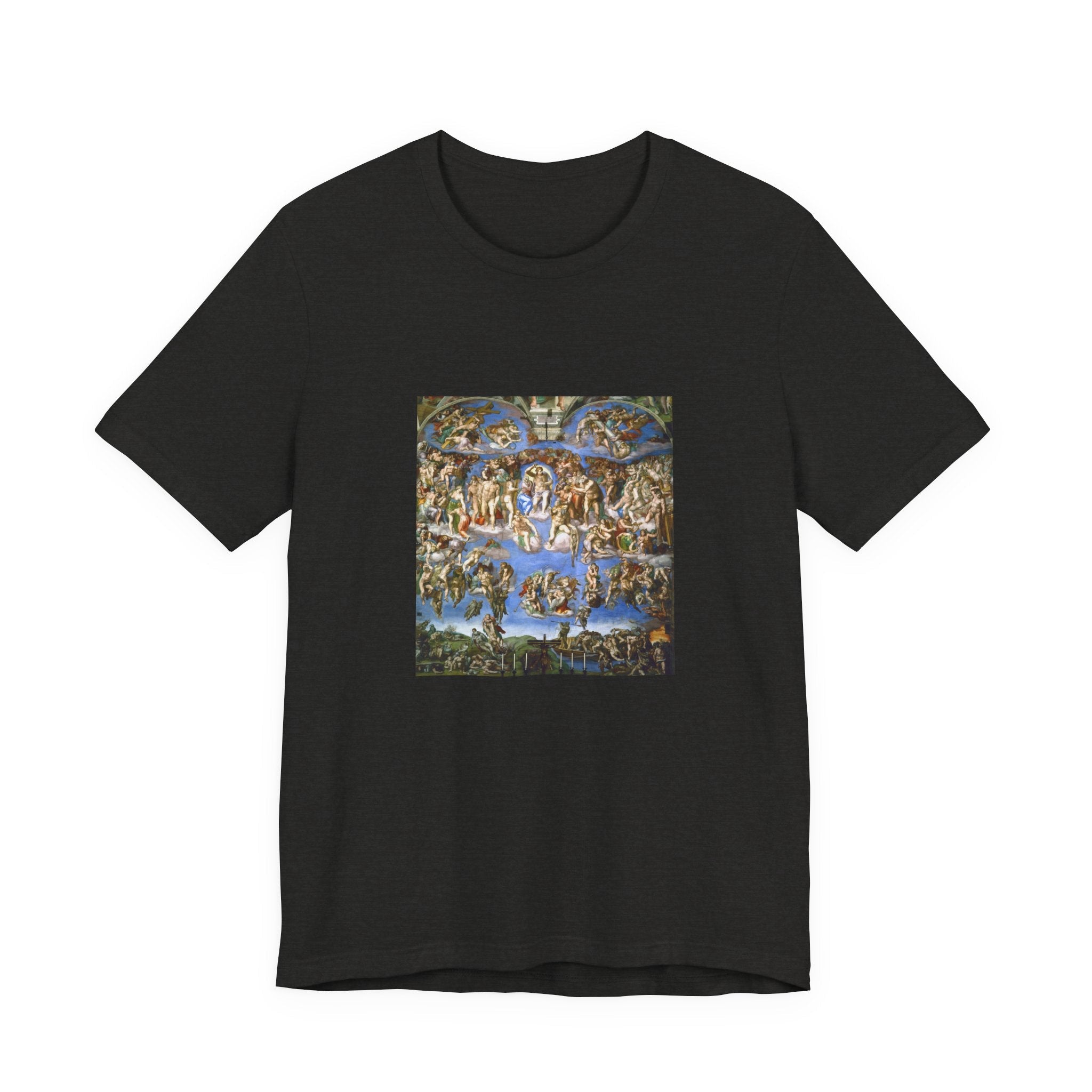 Masters of Art Michelangelo Buonarroti's The Last Judgment Unisex Jersey Short Sleeve T-Shirt - POPvault