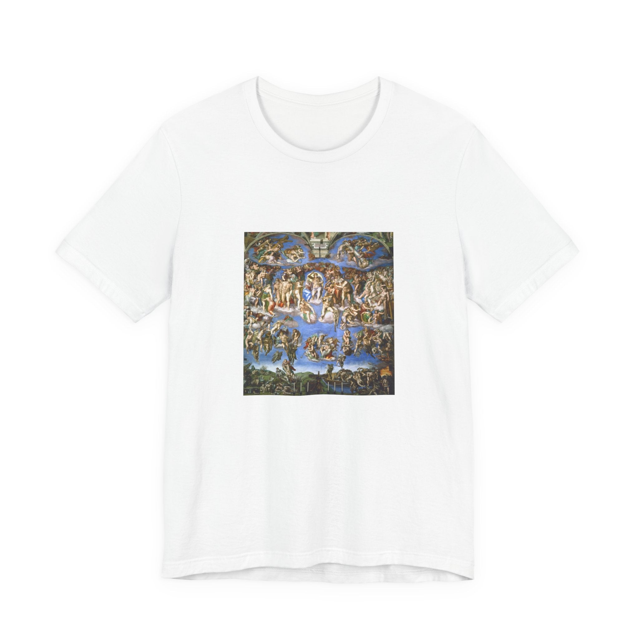 Masters of Art Michelangelo Buonarroti's The Last Judgment Unisex Jersey Short Sleeve T-Shirt - POPvault