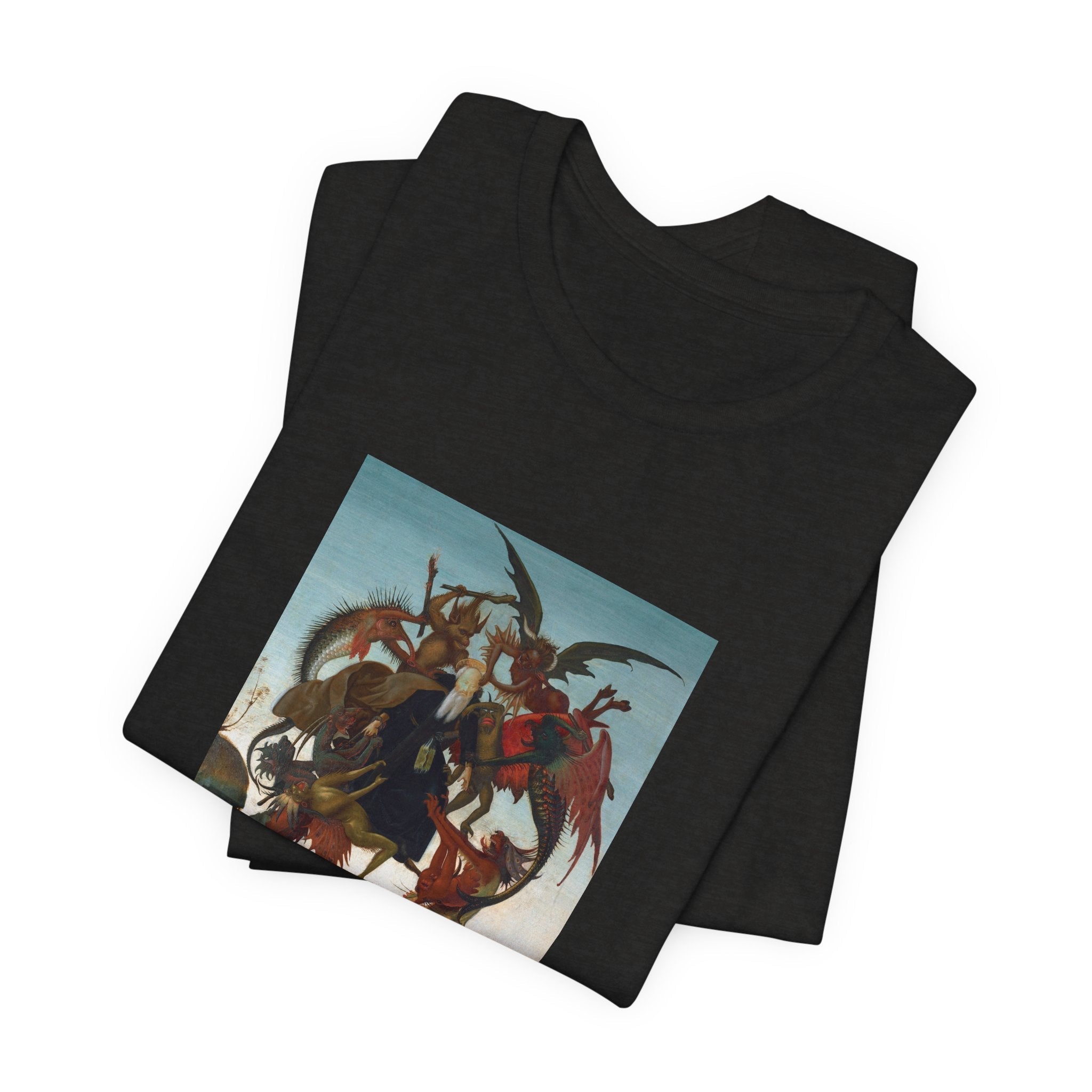 Masters of Art Michelangelo Buonarroti's The Torment of Saint Anthony Unisex Jersey Short Sleeve T-Shirt - POPvault