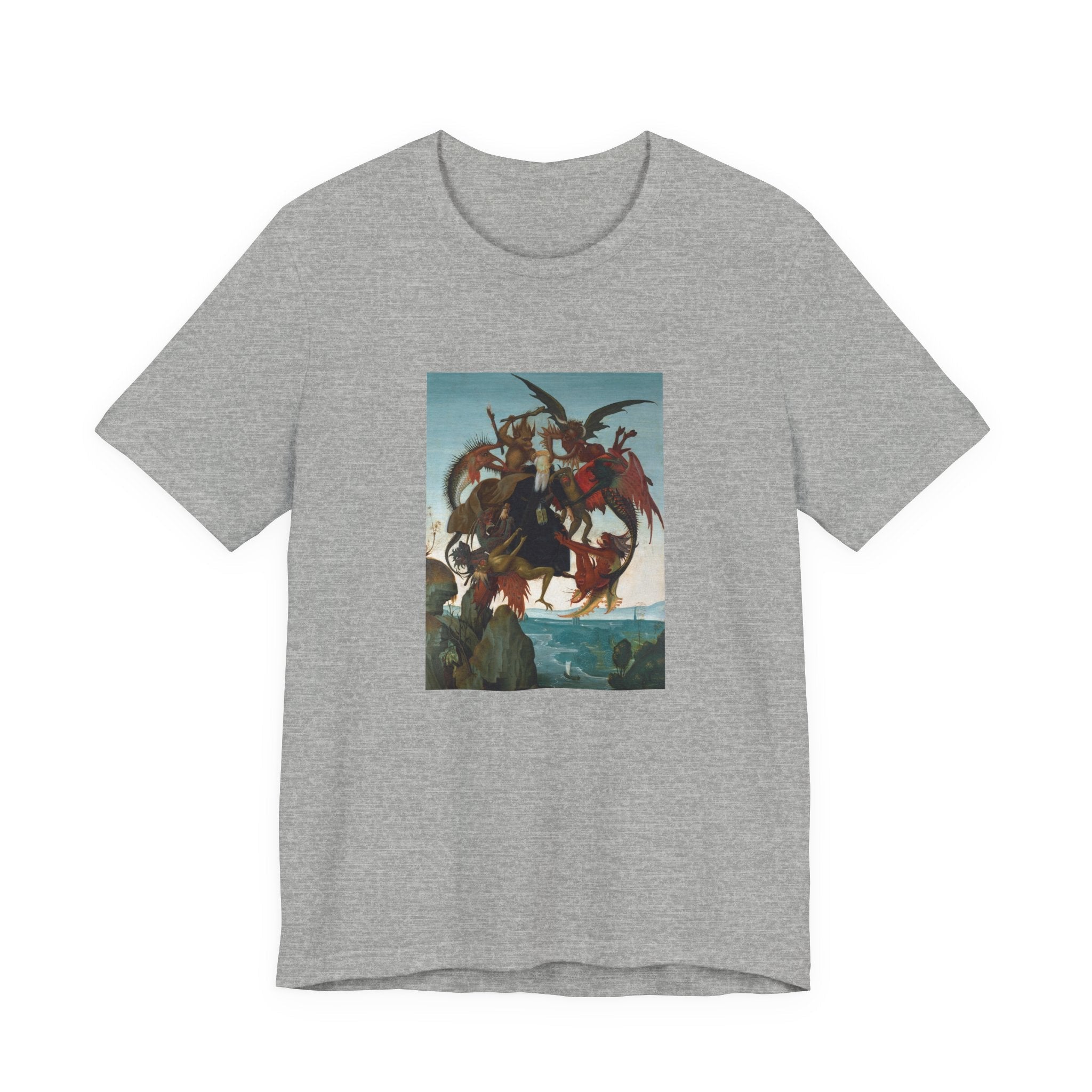 Masters of Art Michelangelo Buonarroti's The Torment of Saint Anthony Unisex Jersey Short Sleeve T-Shirt - POPvault