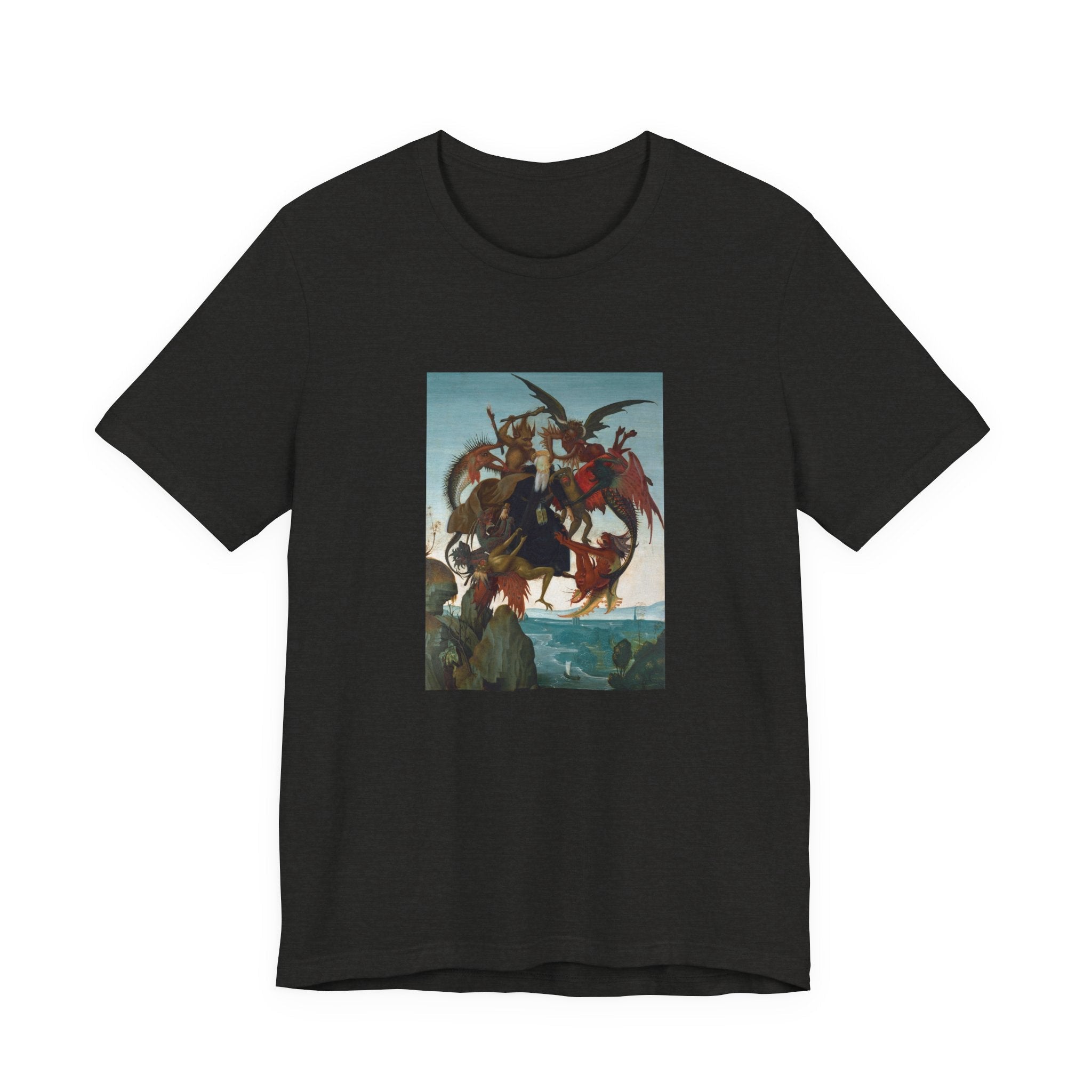 Masters of Art Michelangelo Buonarroti's The Torment of Saint Anthony Unisex Jersey Short Sleeve T-Shirt - POPvault