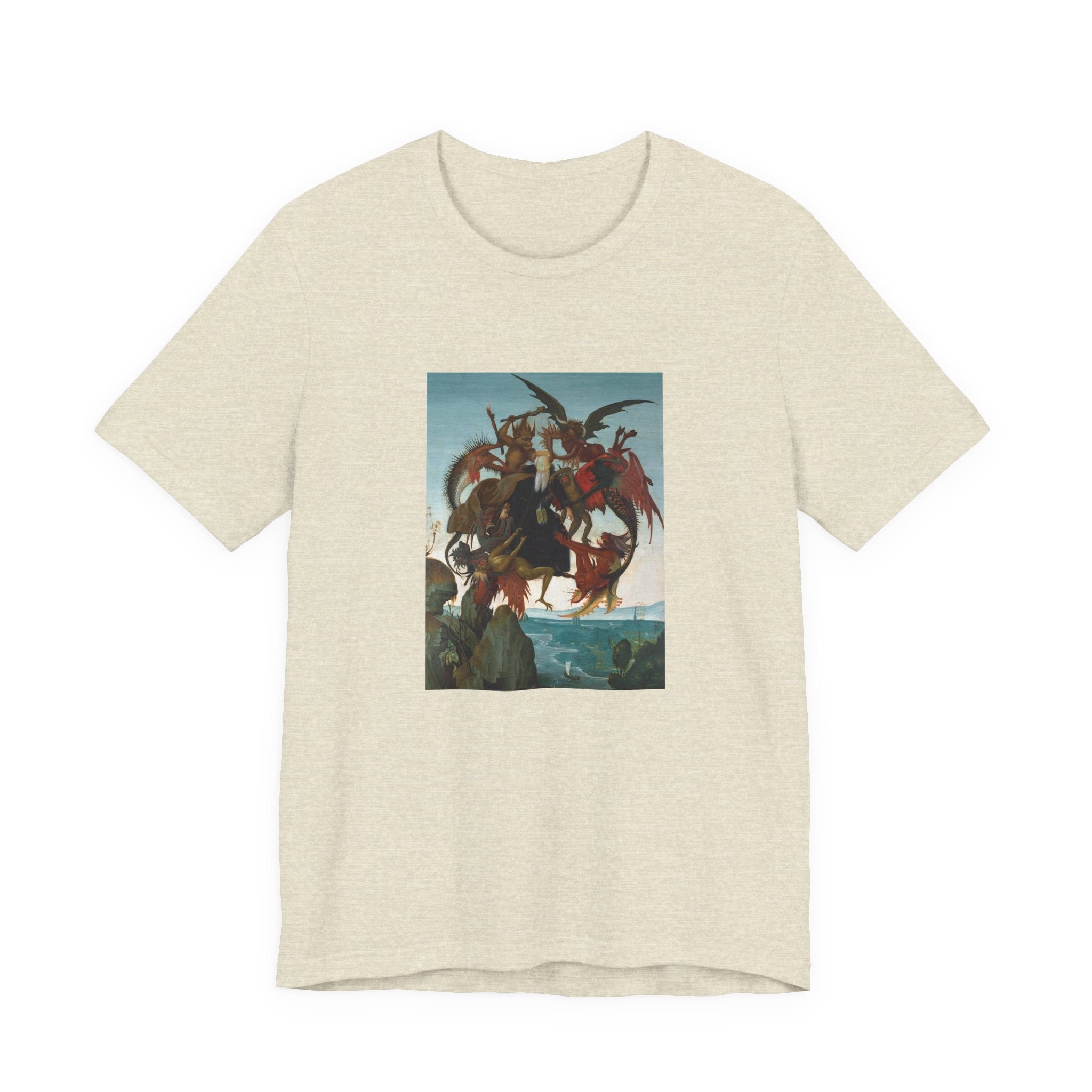 Masters of Art Michelangelo Buonarroti's The Torment of Saint Anthony Unisex Jersey Short Sleeve T-Shirt - POPvault