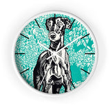 Masters of Art Moriz Jung Greyhound Premium Wall Clock - POPvault
