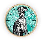 Masters of Art Moriz Jung Greyhound Premium Wall Clock - POPvault