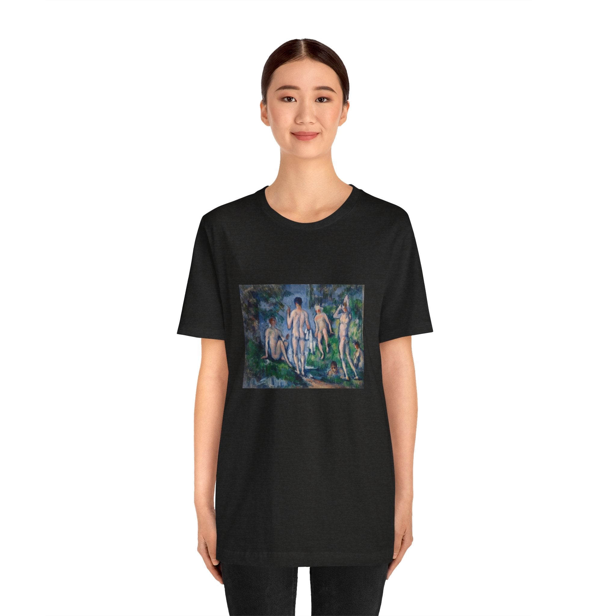 Masters of Art Paul Cézanne Group of Bathers Unisex Jersey Short Sleeve T-Shirt - POPvault