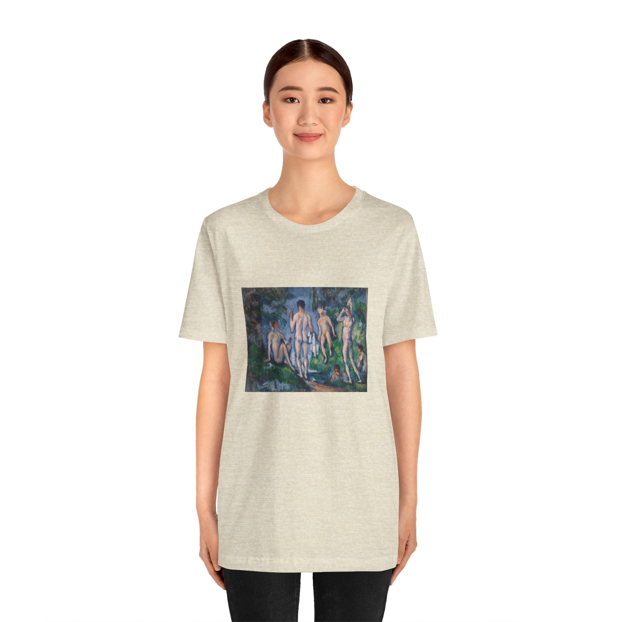 Masters of Art Paul Cézanne Group of Bathers Unisex Jersey Short Sleeve T-Shirt - POPvault