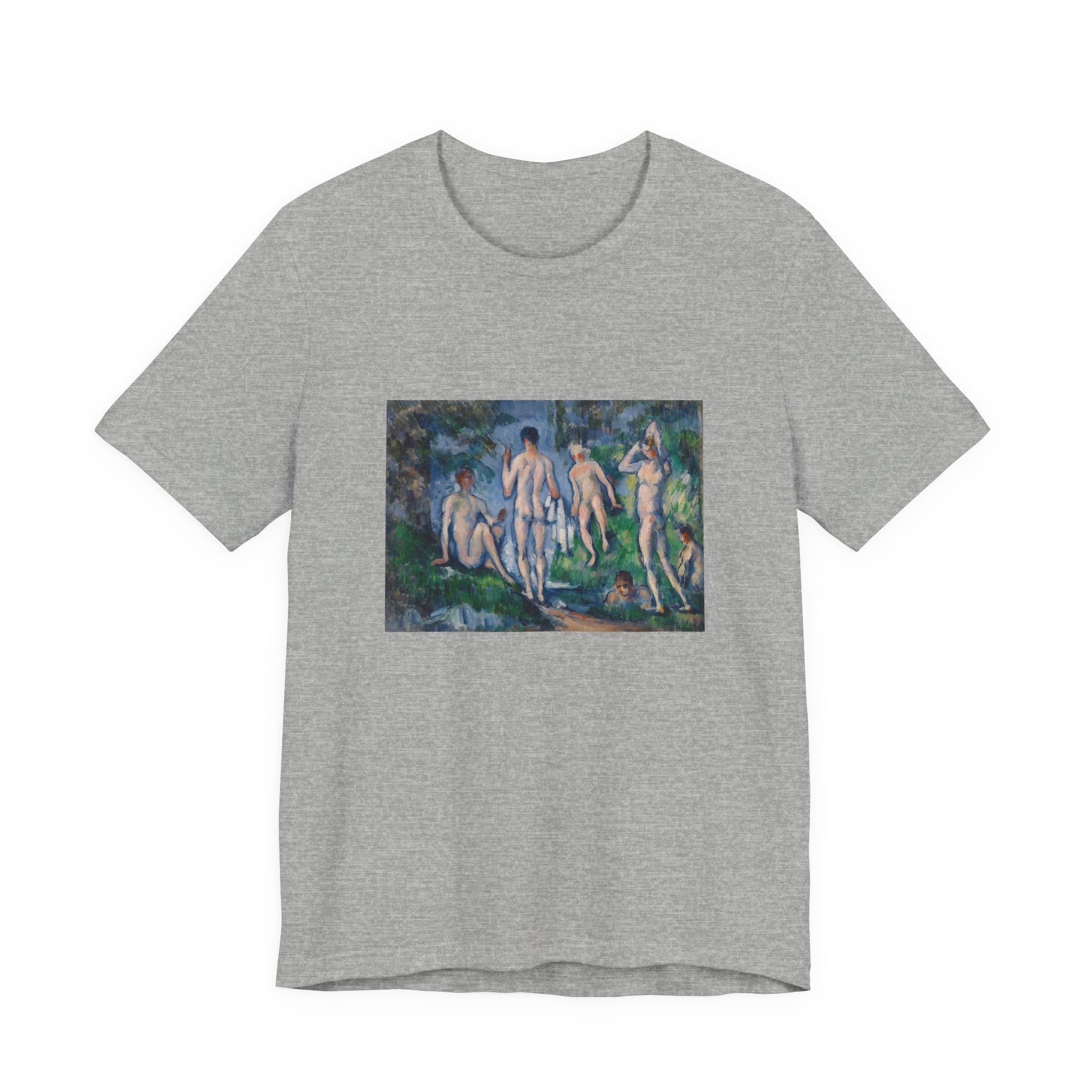 Masters of Art Paul Cézanne Group of Bathers Unisex Jersey Short Sleeve T-Shirt - POPvault