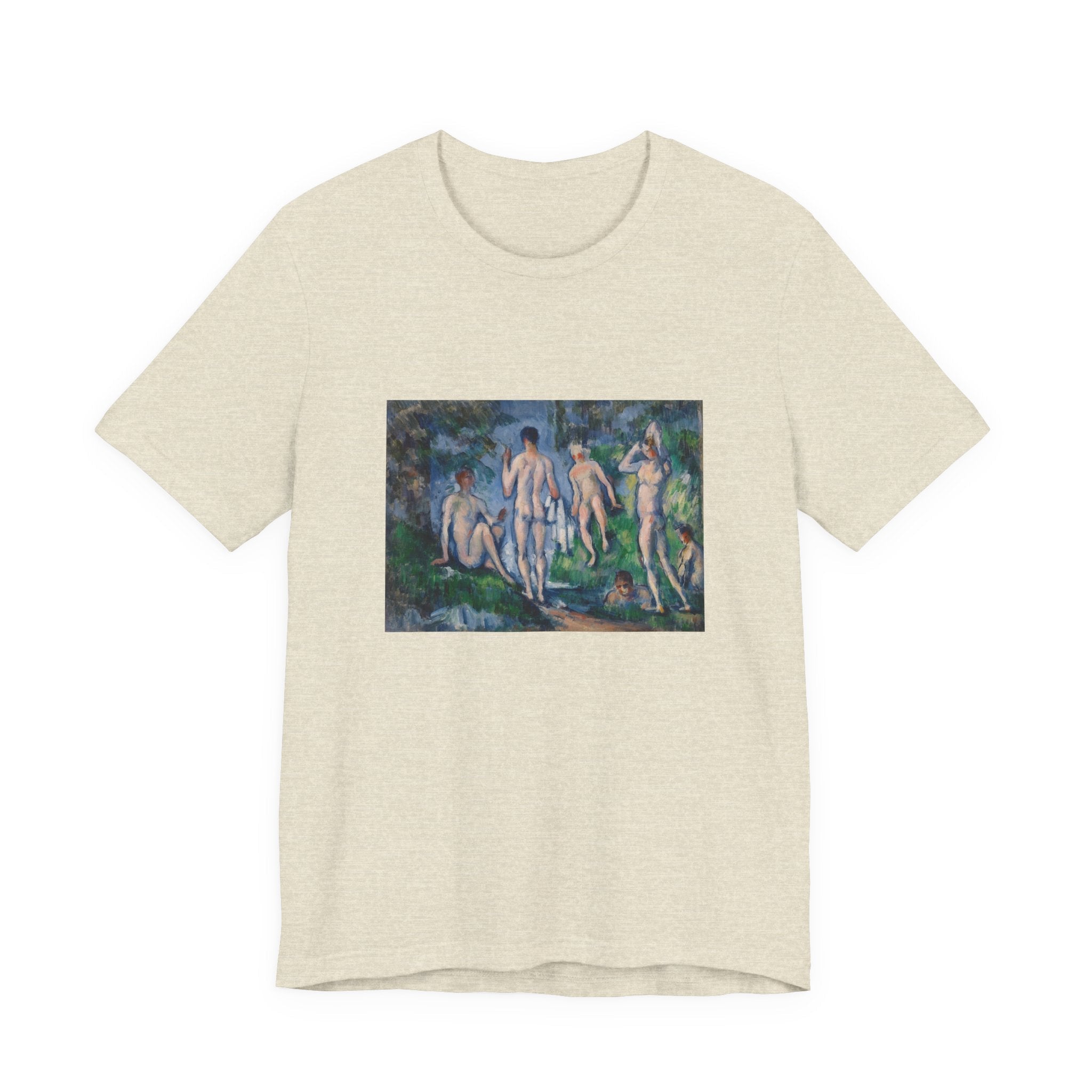Masters of Art Paul Cézanne Group of Bathers Unisex Jersey Short Sleeve T-Shirt - POPvault