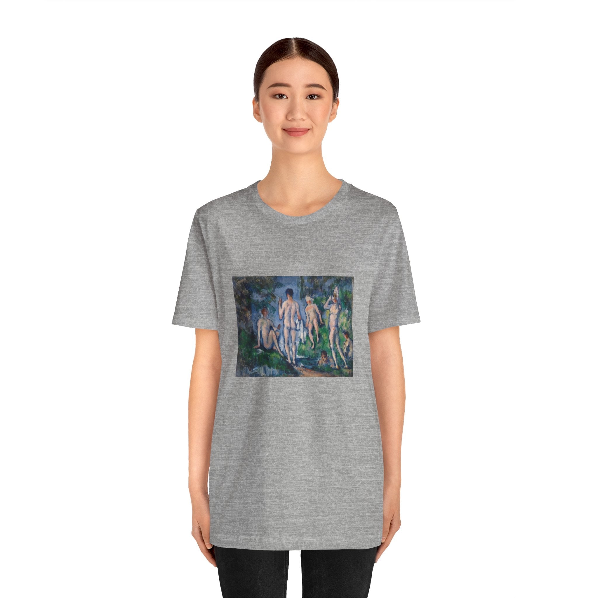 Masters of Art Paul Cézanne Group of Bathers Unisex Jersey Short Sleeve T-Shirt - POPvault