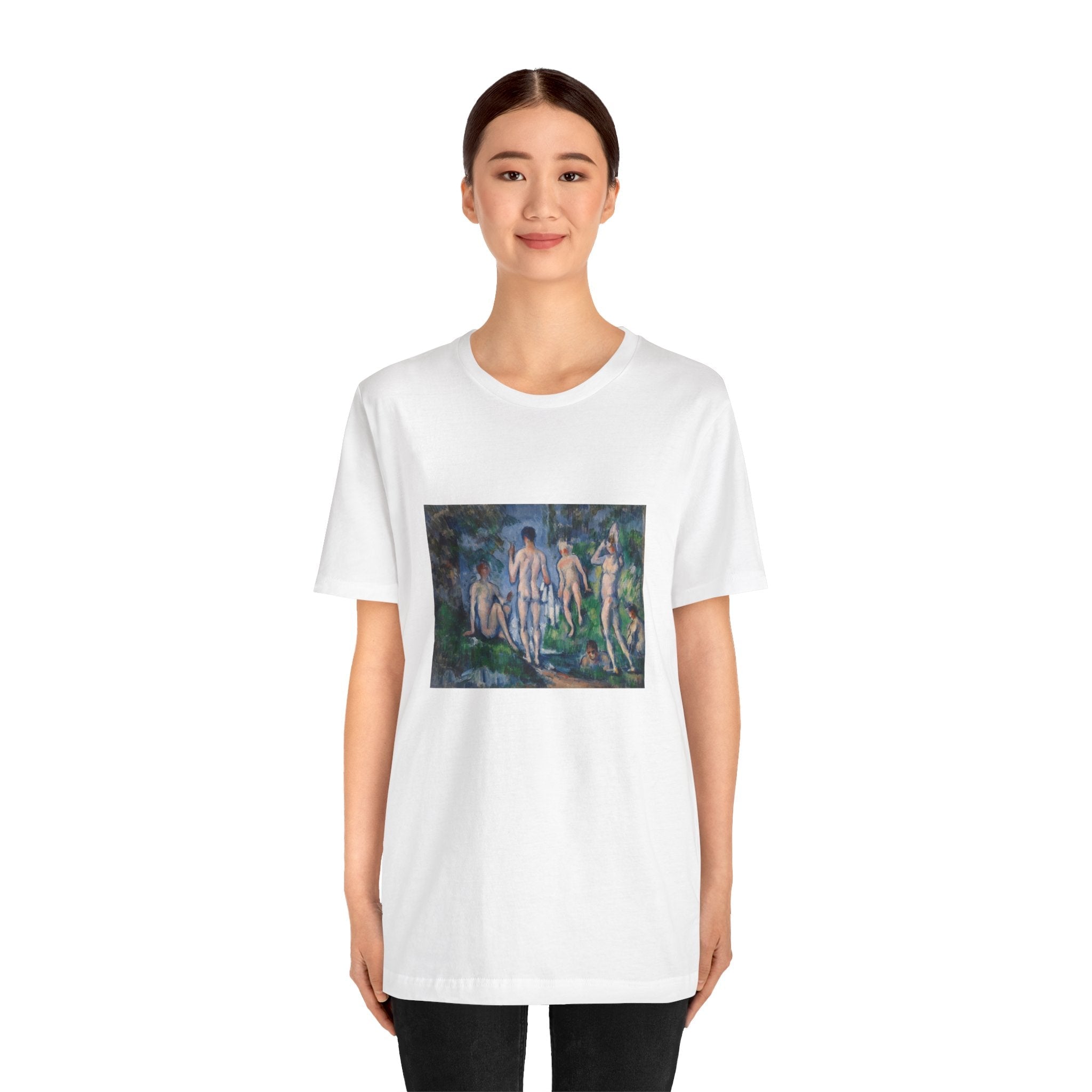 Masters of Art Paul Cézanne Group of Bathers Unisex Jersey Short Sleeve T-Shirt - POPvault