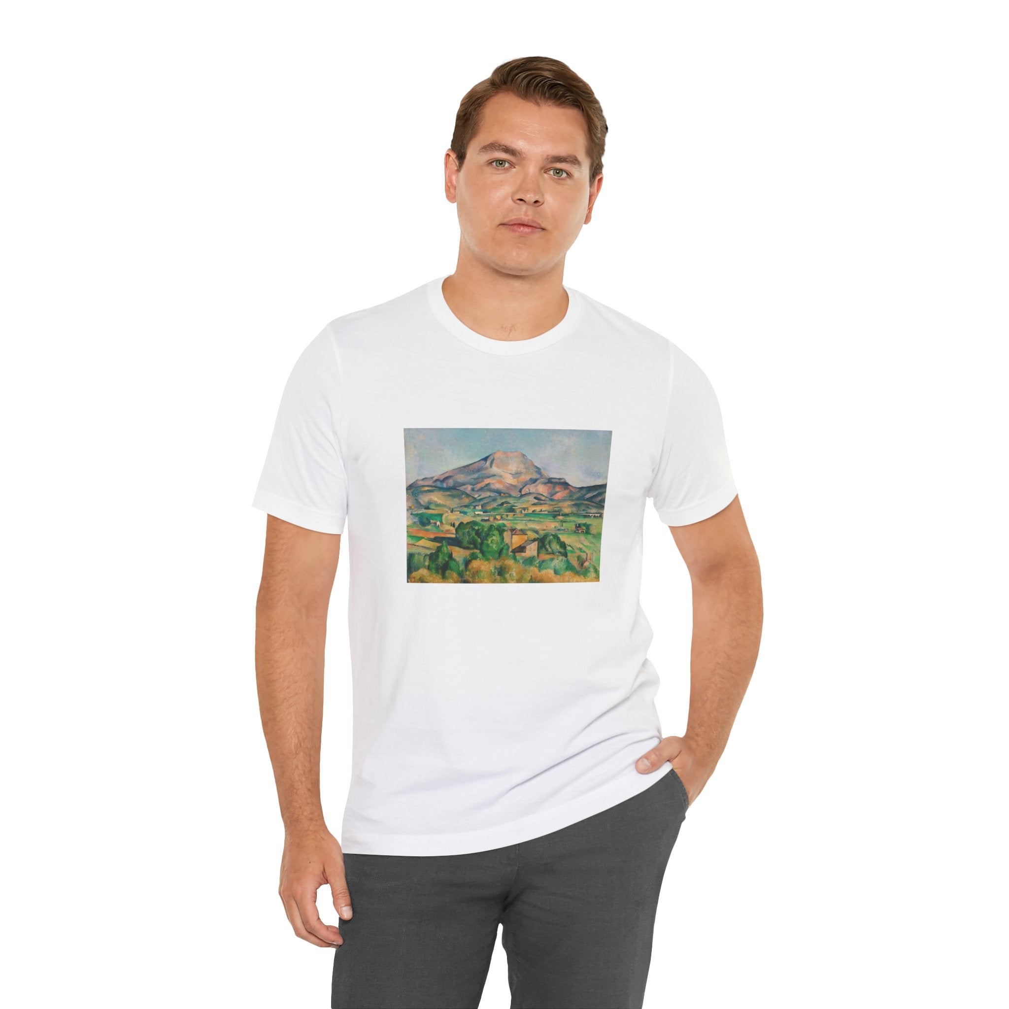 Masters of Art Paul Cézanne Mont Sainte - Victoire Unisex Jersey Short Sleeve T-Shirt - POPvault