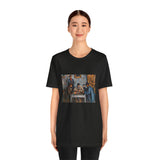 Masters of Art Paul Cézanne The Card Players Unisex Jersey Short Sleeve T-Shirt - POPvault