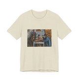 Masters of Art Paul Cézanne The Card Players Unisex Jersey Short Sleeve T-Shirt - POPvault